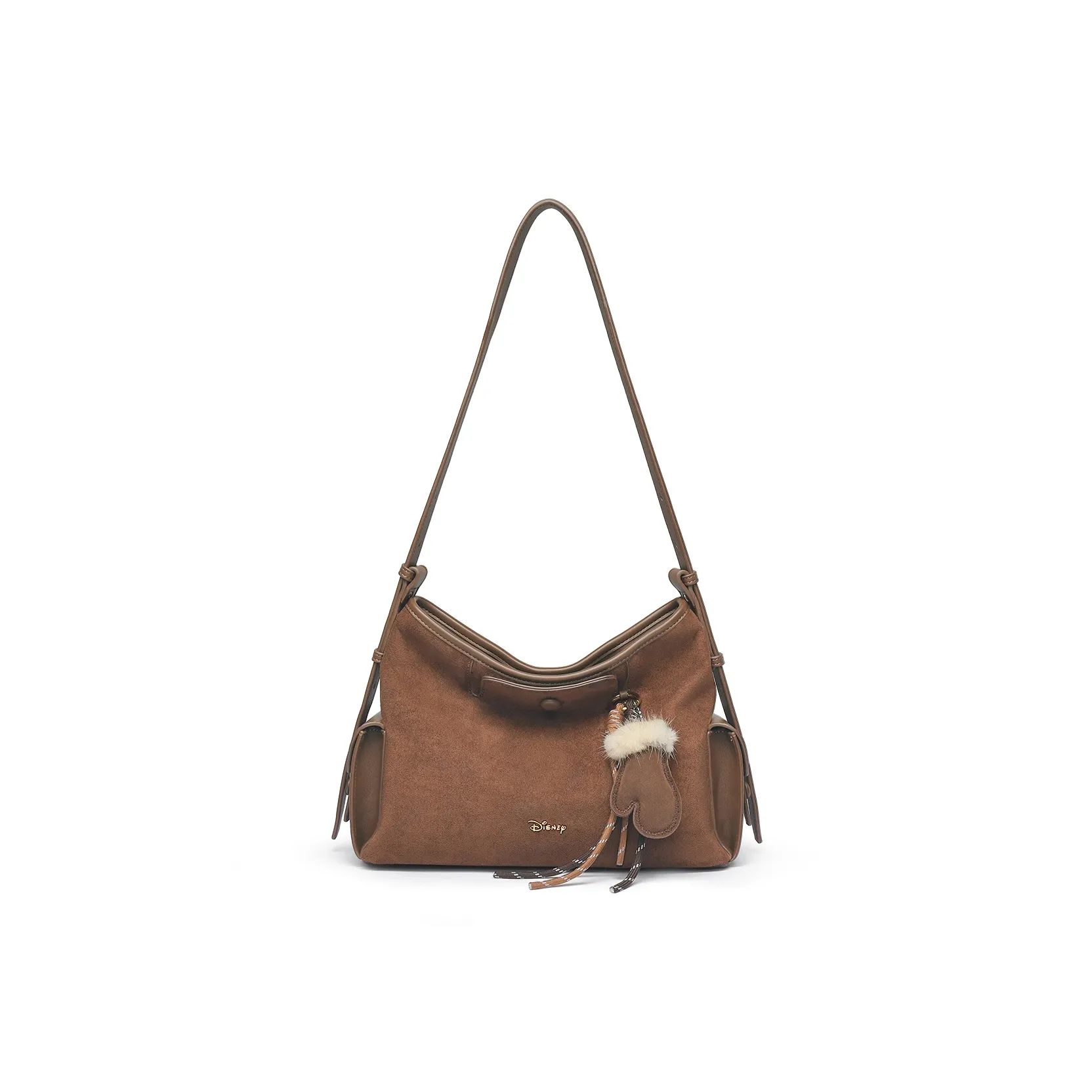 Disney Mickey Mouse Ткань Сумка через плечо Женская Кофейного цвета