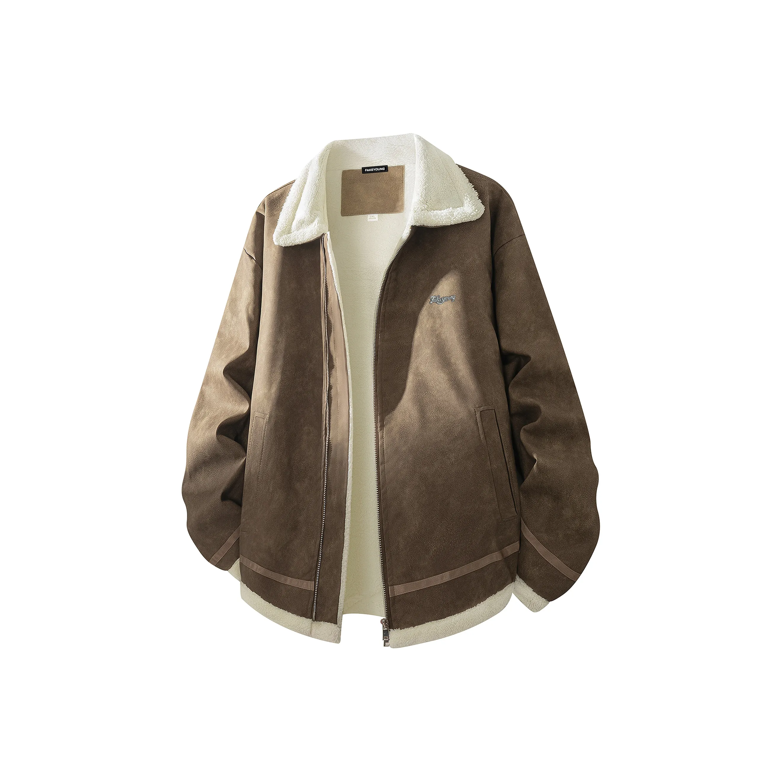 Fakeyoung Кожа Куртка Унисекс