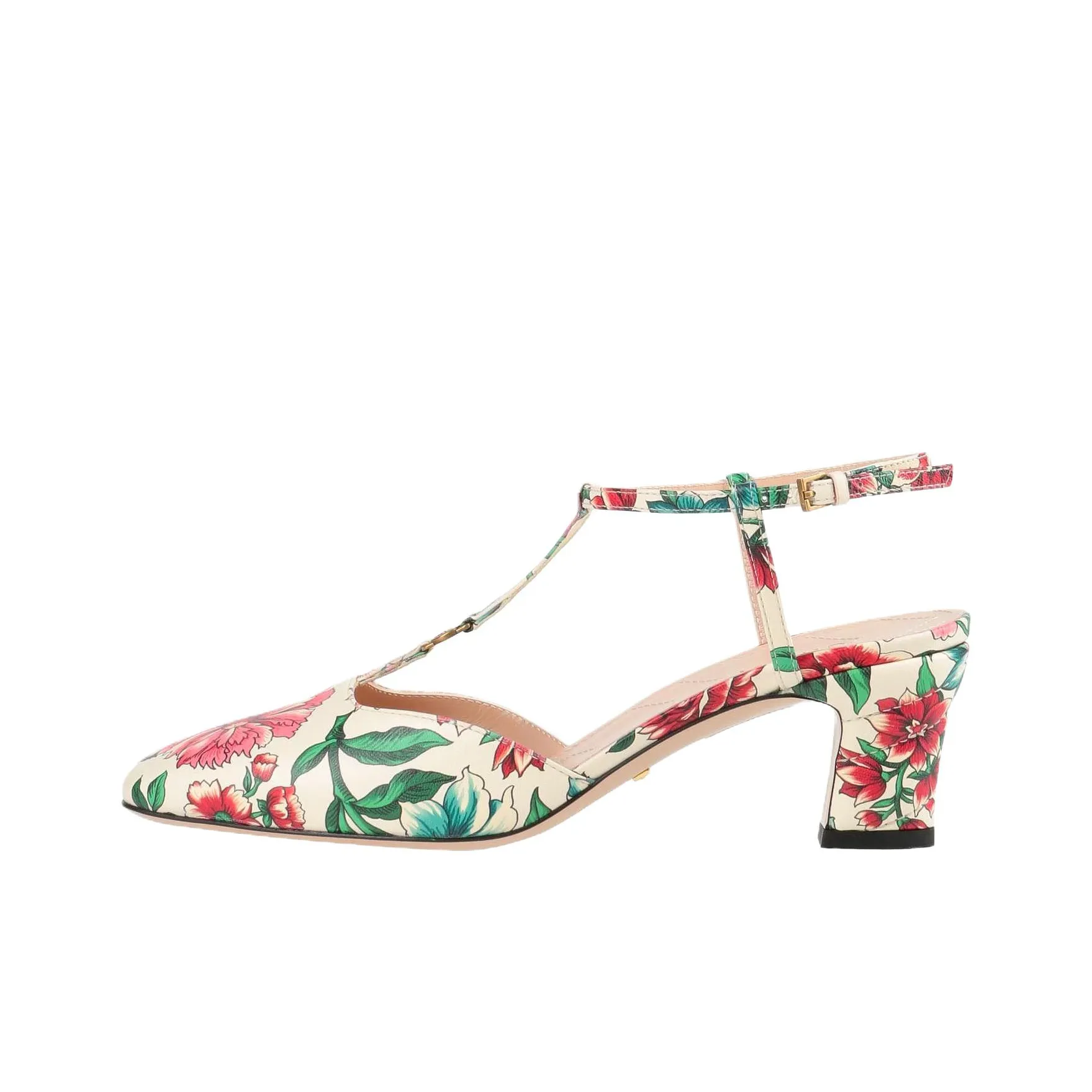 GUCCI Double G Грубый каблук Высокие каблуки Женские Многоцветный