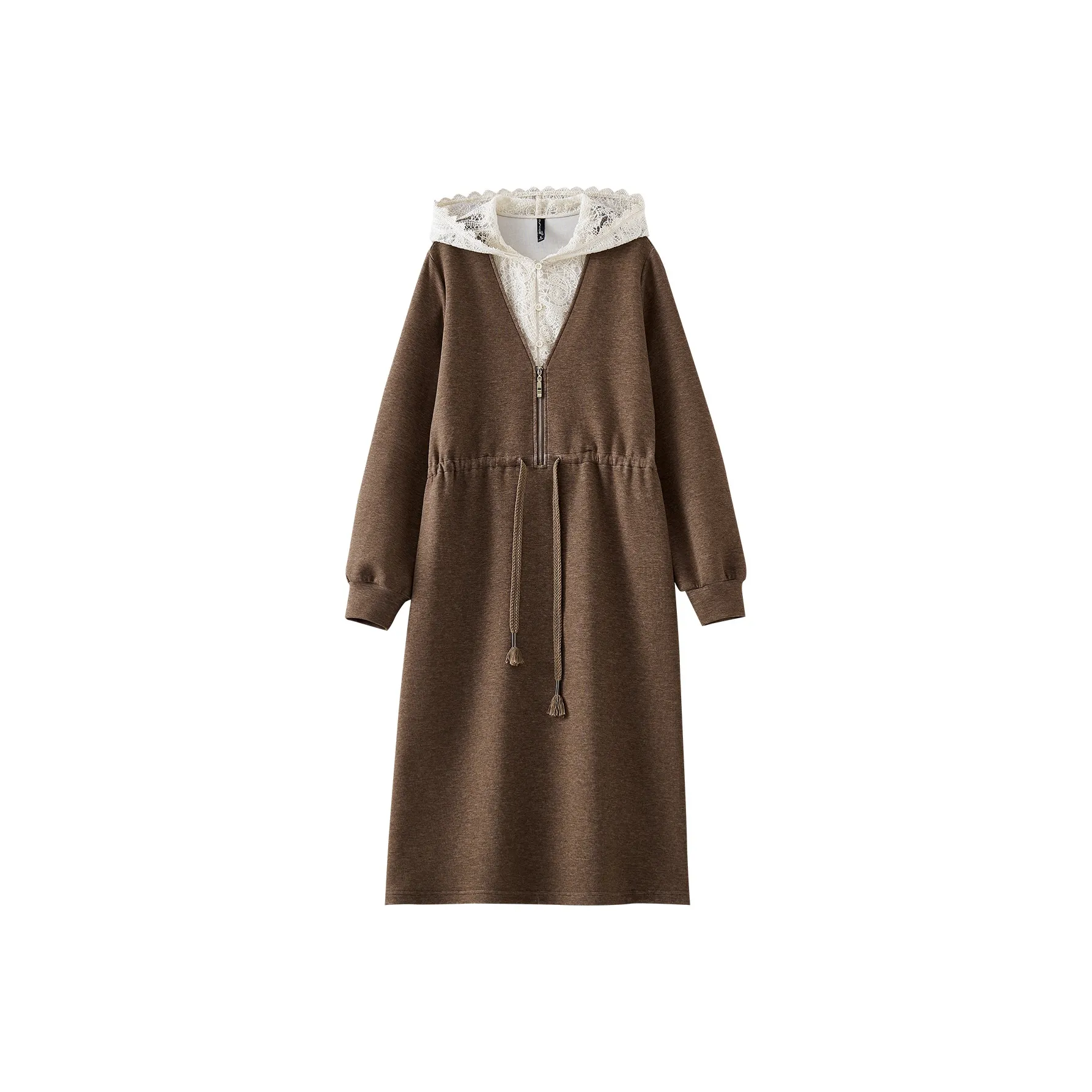 OUNIXUE Длинное платье с длинным рукавом женское