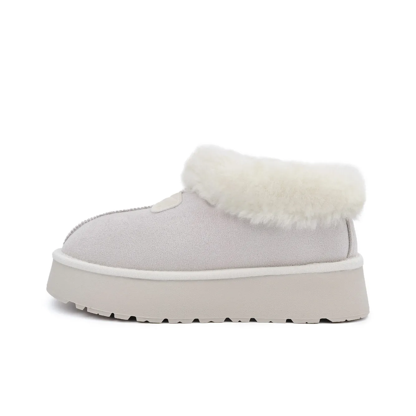 Warrior Термическое Повышение Высоты Покрытие Короткие Снежные Ботинки Женские Бежевые