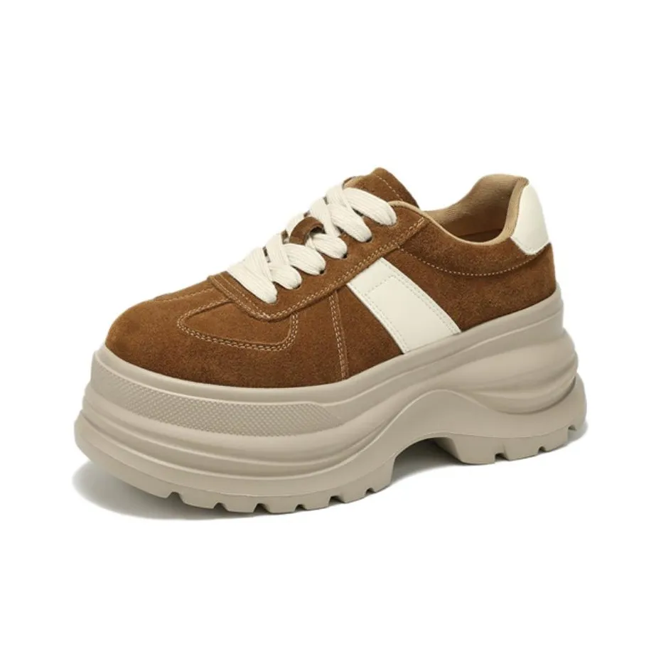 MILLIE'S Высота Увеличивающая Устойчивая к Износу Противоскользящая Низкая Платформа Повседневная Обувь Женская