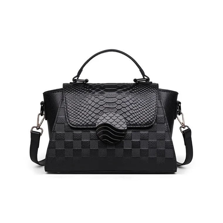 Younger Song Коровья кожа Одно плечо Сумка Обычный Женский Черный