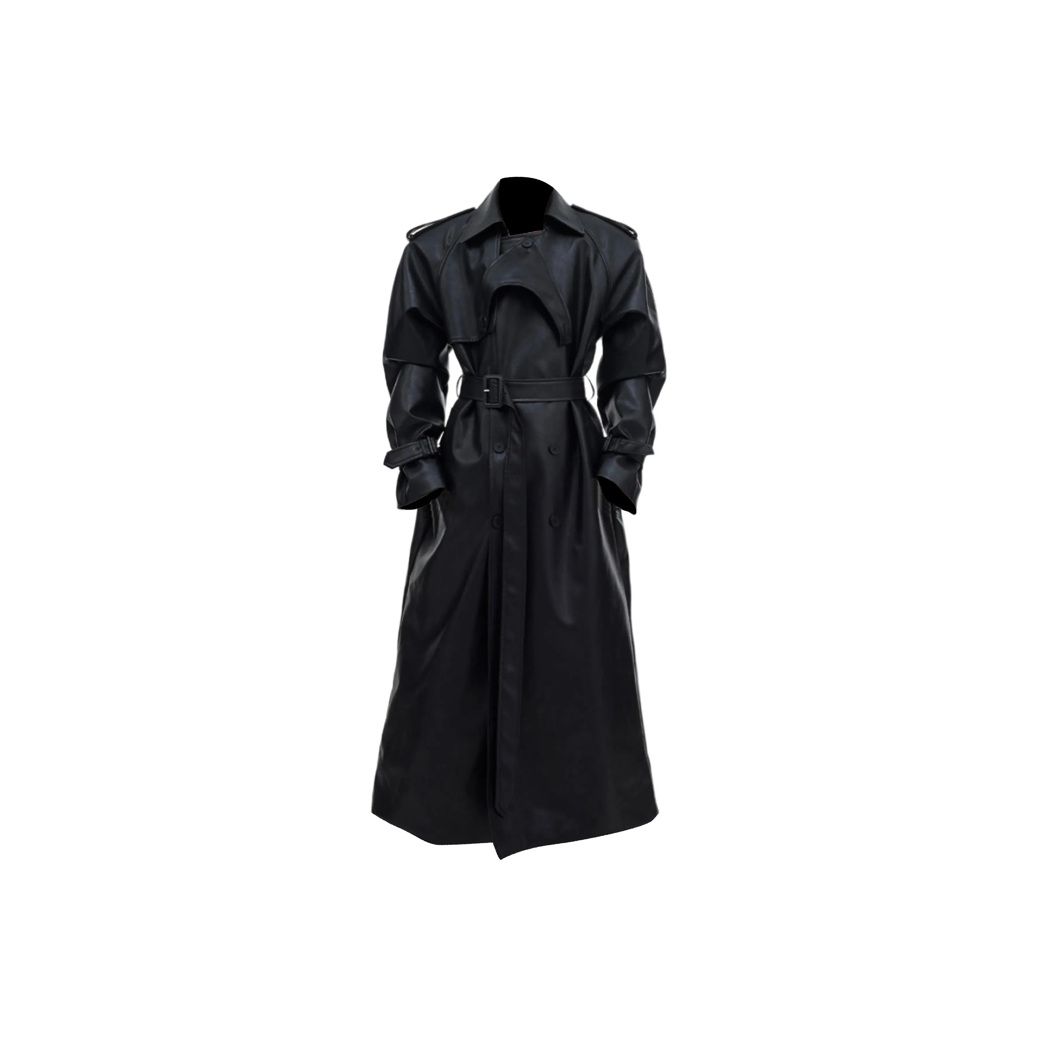 A02 Черный Унисекс Тренч