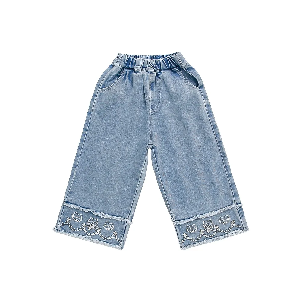 RHOBESAM Cute Little Star Bell Jeans 2 Blue Preschool Jeans РHOBESAM Милый Little Star Bell Джинсы 2 Синие Детские Джинсы