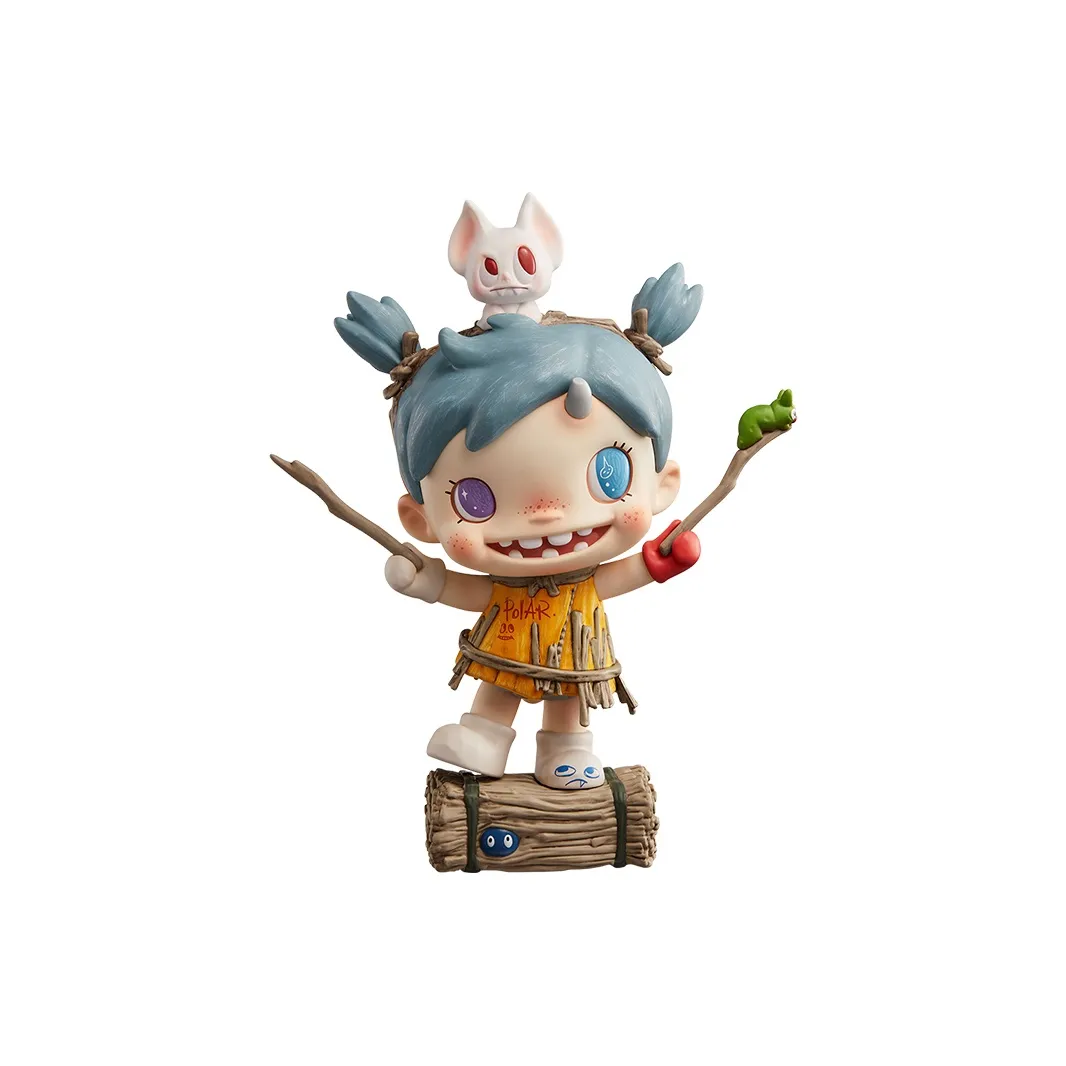 POP MART Коллаборация Edición Полярный Скрытый В The Солома PILE 'The Солома Man Never Gives Up' Фигурка Прозрачный Слепой Бокс на Карточке