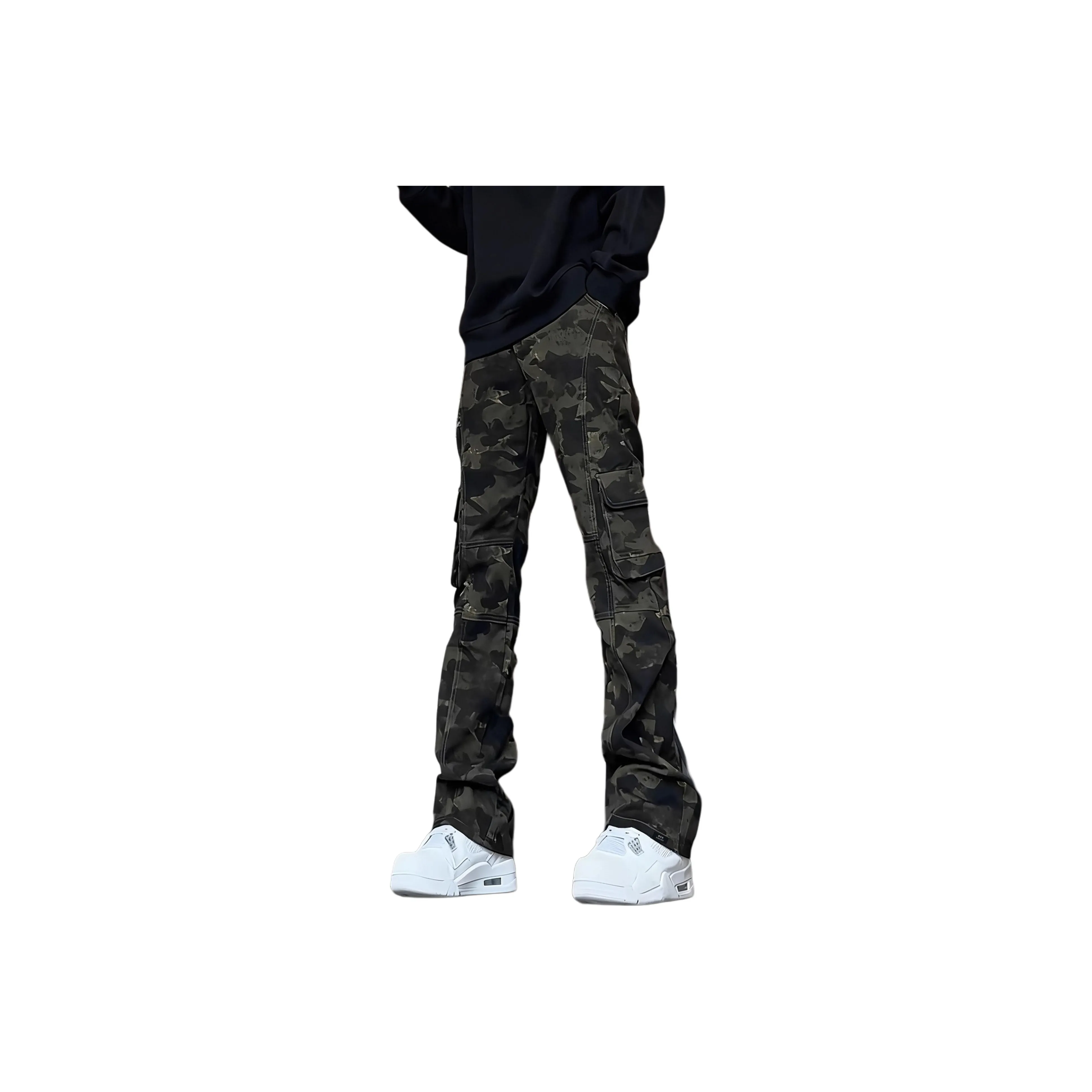 XUBAIHUO Камуфляж Унисекс Джинсы