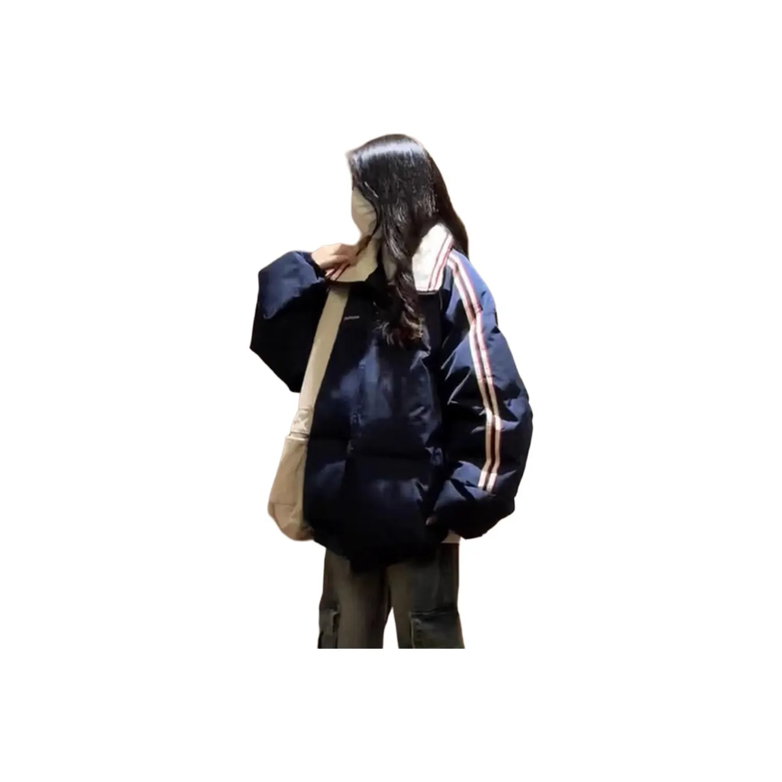 REMOULD Темно-синий женский пуховик