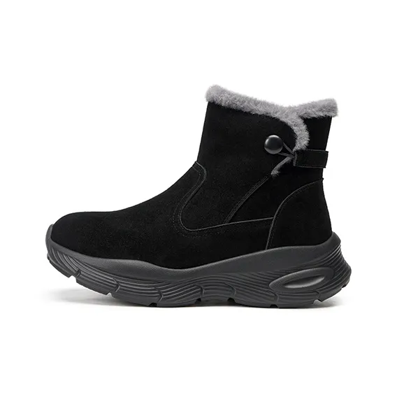 ZULIZ Зимняя обувь для взрослых среднего возраста с флисовой подкладкой ботильоны для снега женские