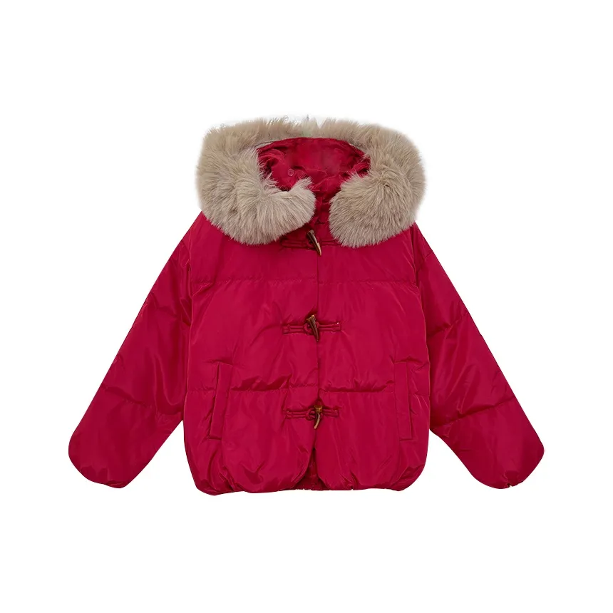 GORGEOUSIDEA Пуховик Женский Красный