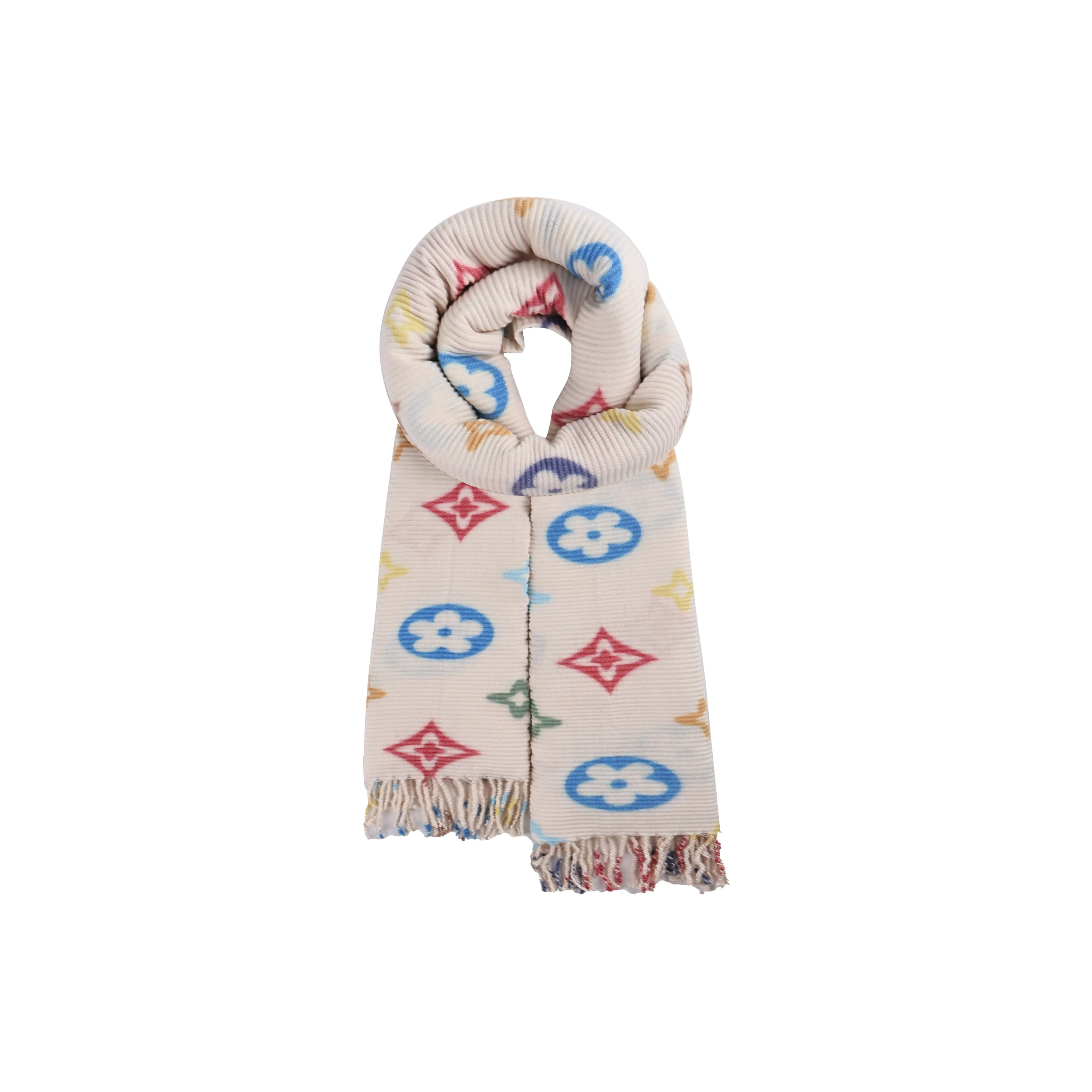 JW Полиэстер Трикотаж Шарфы Унисекс