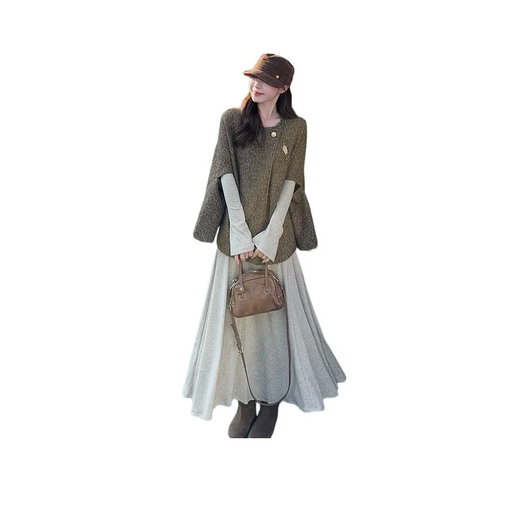 TENNE GIRL Длинное платье с длинными рукавами женское