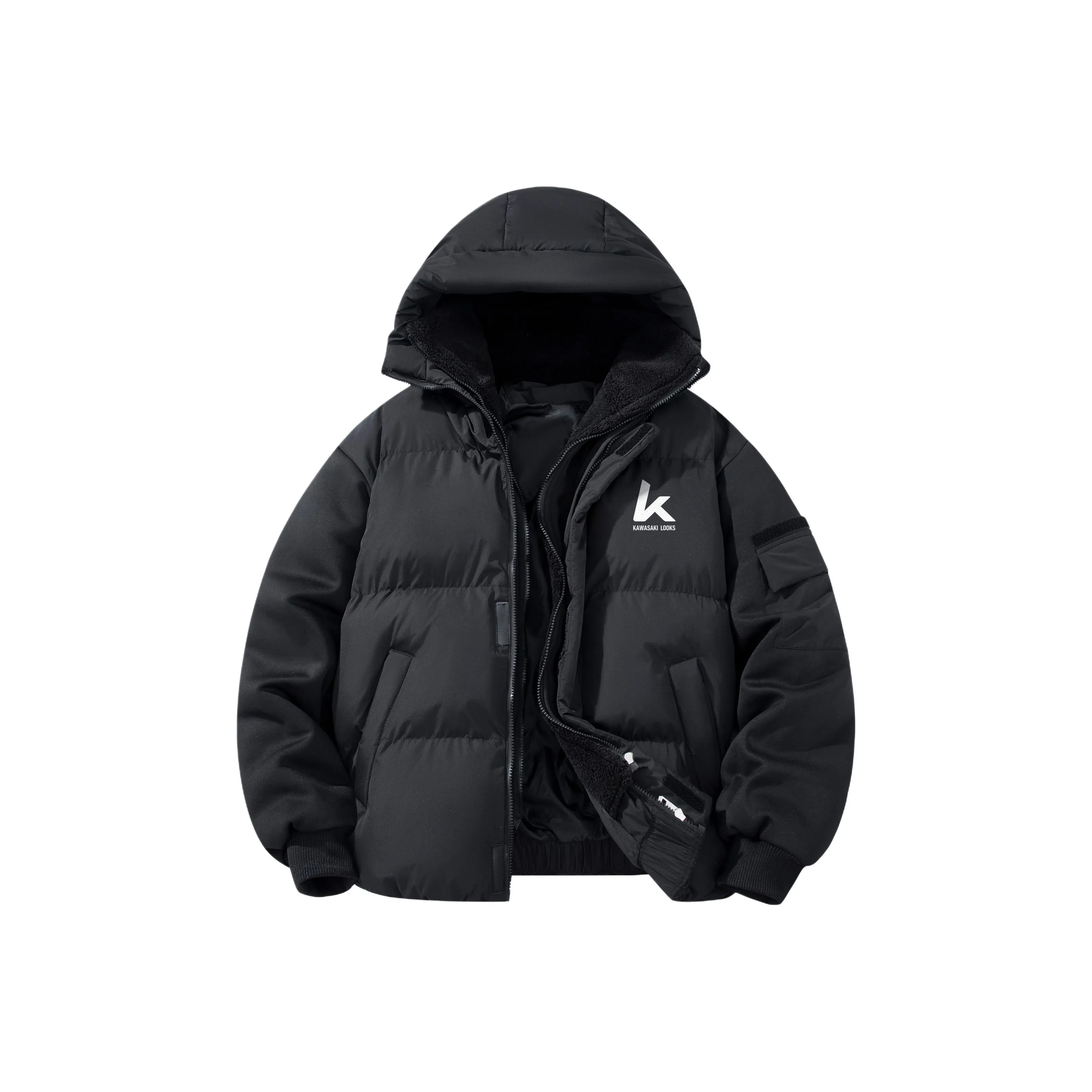Kawasaki Черный Унисекс Пуховики