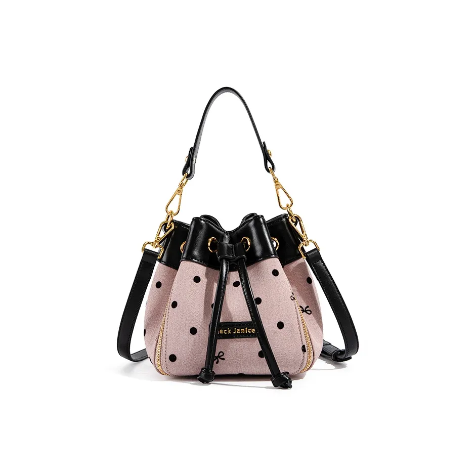 MACKJANICE PU (полиуретан) Одно плечо Сумка Стандартная Женская Гороховый узор Черный