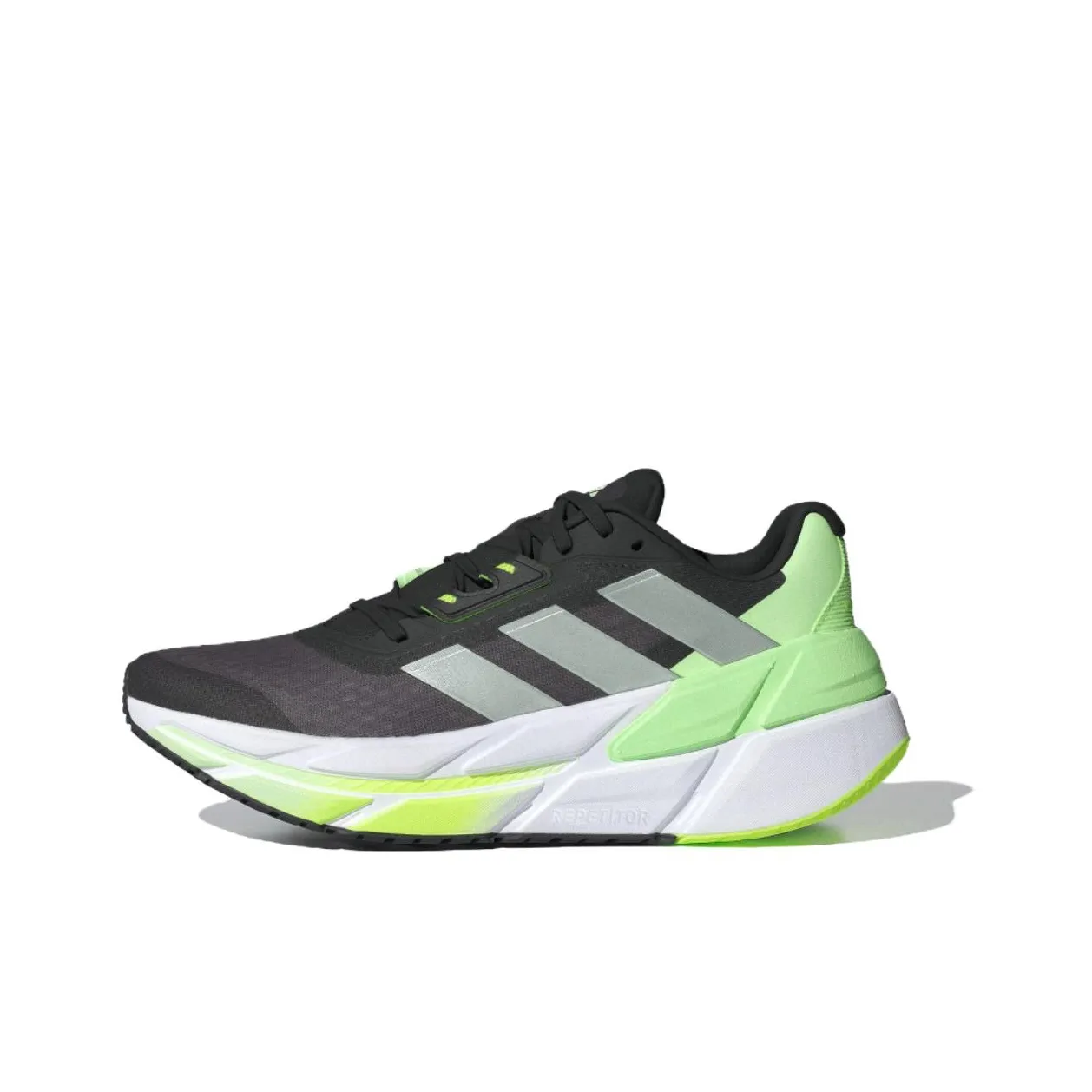 Adidas Adistar CS Износостойкие Дышащие Низкие Беговые кроссовки Мужские Черные Зеленые