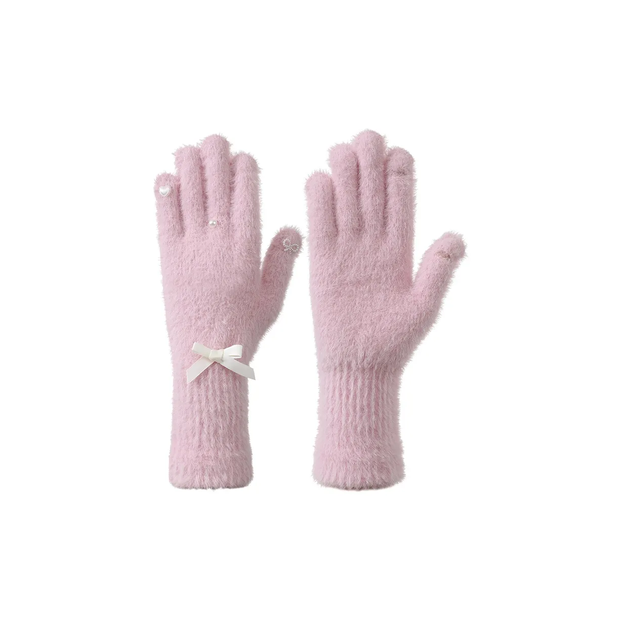 NANJIREN Утолщенные вязаные перчатки женские