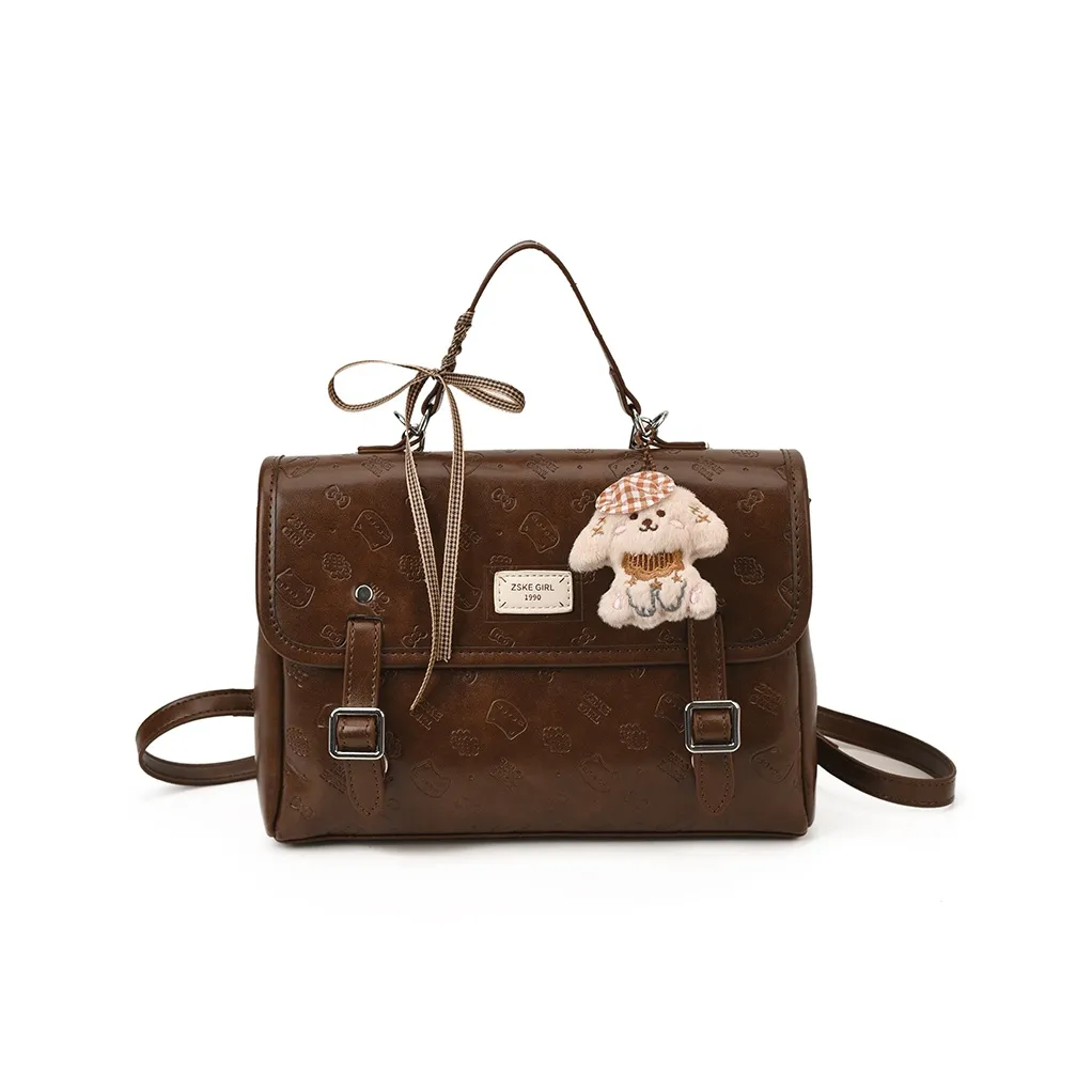 XUANXI ПУ (полиуретан) Рюкзак Женские Коричневый Кофе Черный