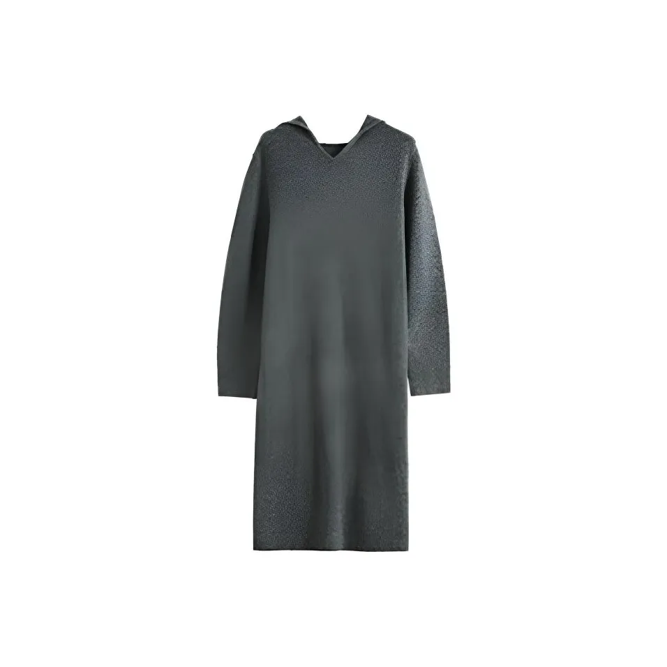 SLLSKY Длинное платье с длинными рукавами женское