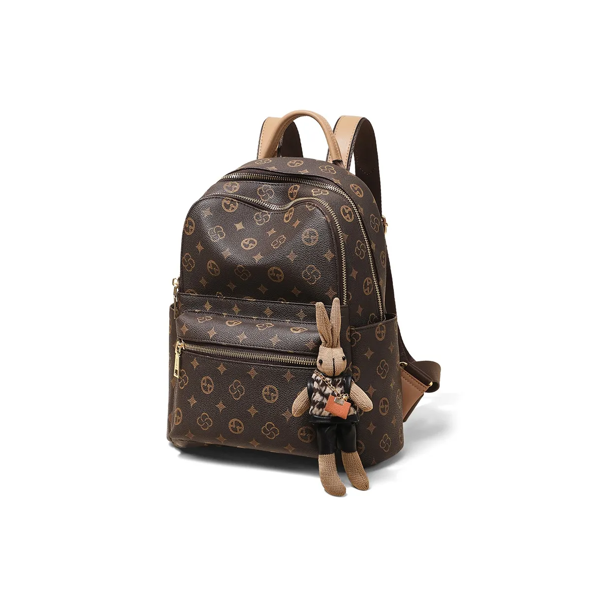 VINEY Рюкзак из синтетической кожи женский кофейный