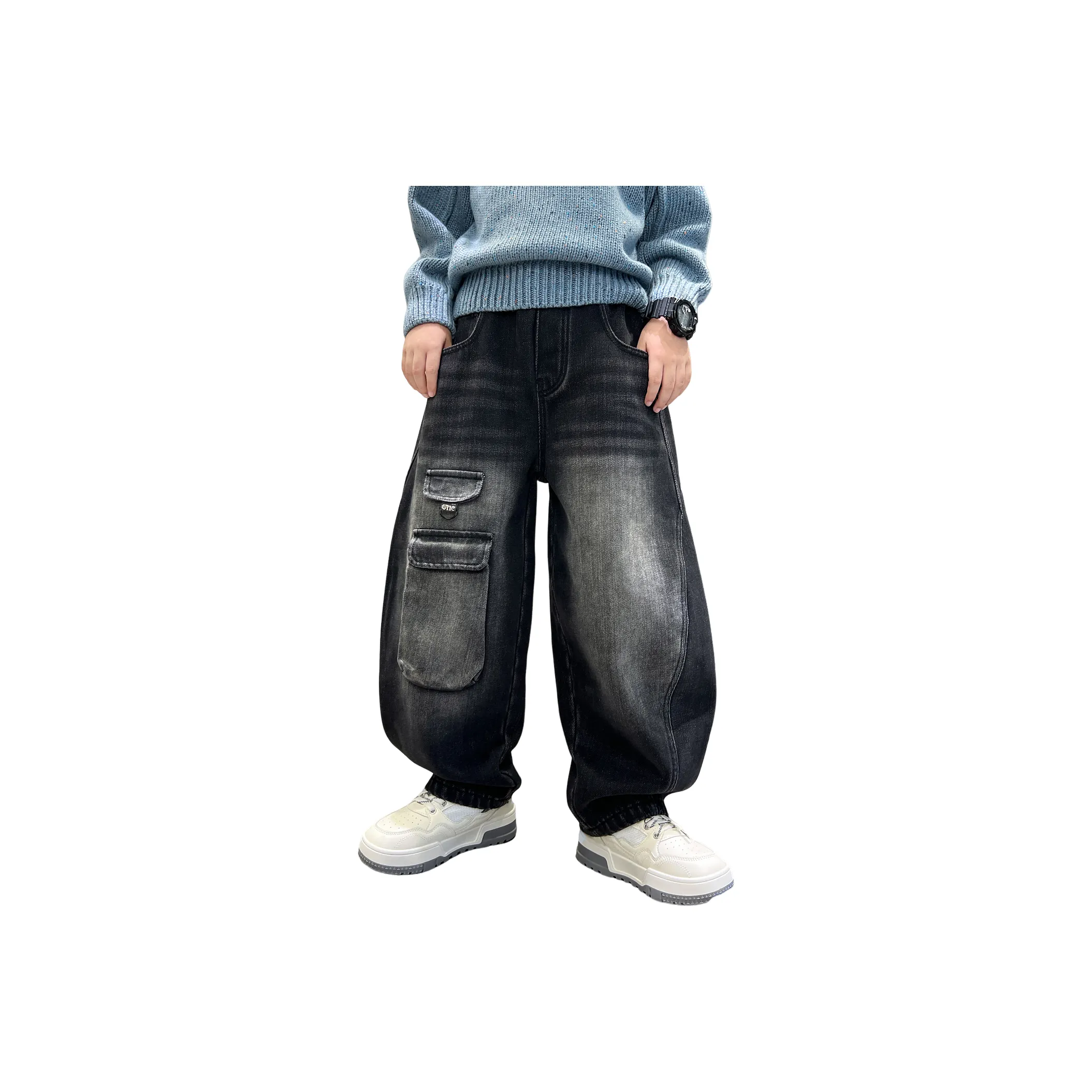 WEILAIZHIXING Черные Джинсы для детей