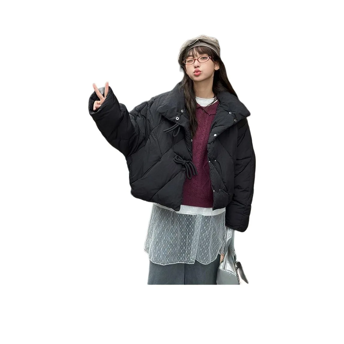 REMOULD Черный Женский пуховик