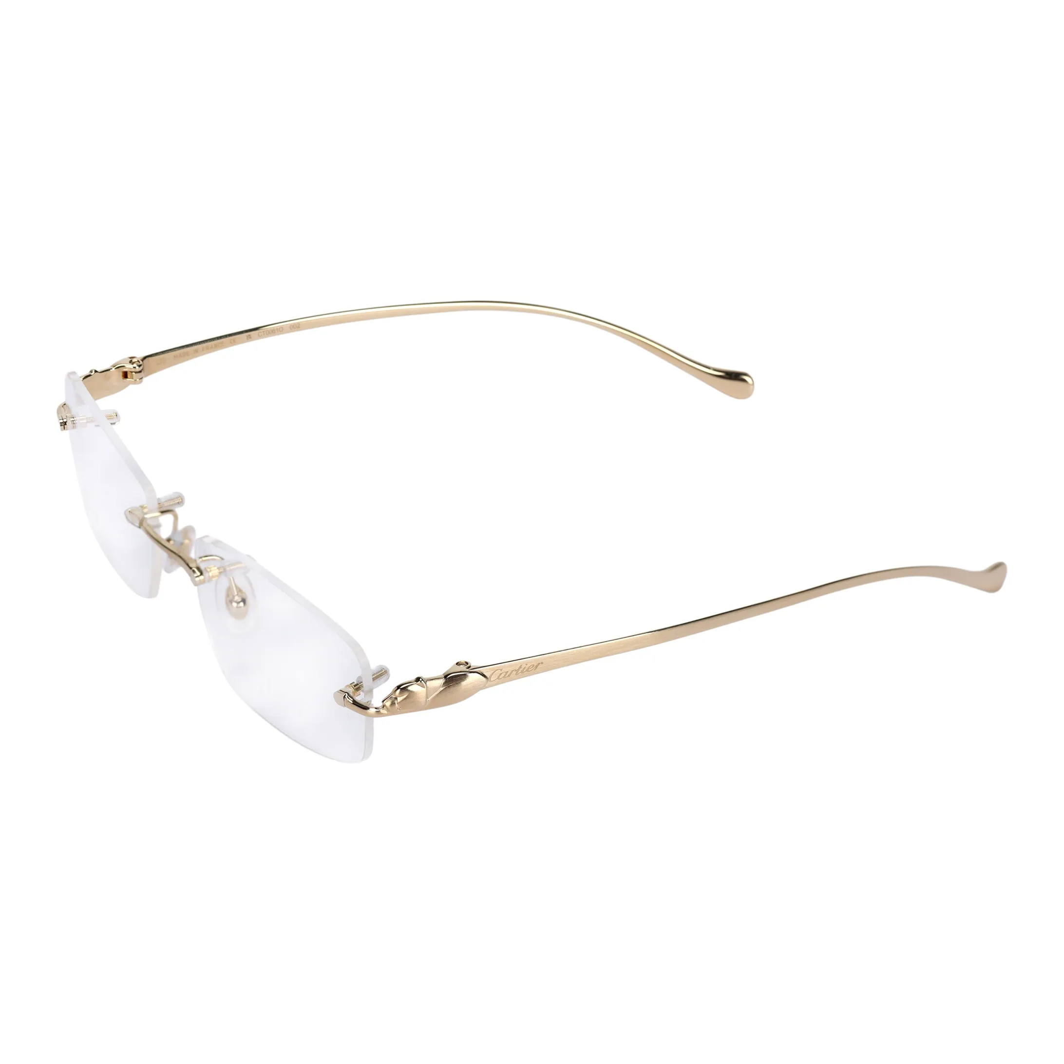 Cartier EYEWEAR Eyeglass Frames Unisex Gold