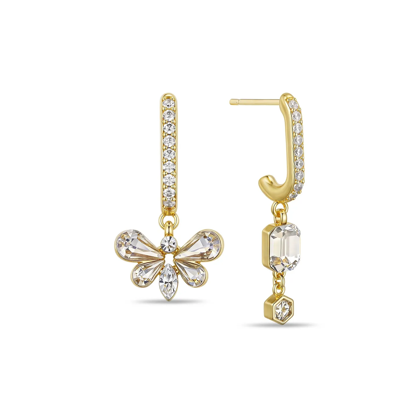 Abyb Charming Серьги-гвоздики из стерлингового серебра 925 пробы для женщин