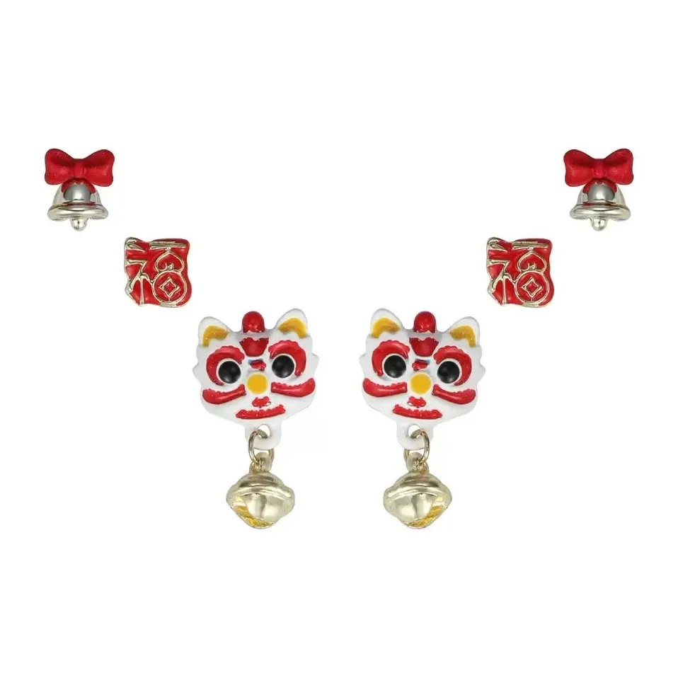 ZWU Сплав Капля Глазурь Серьги-гвоздики Женские