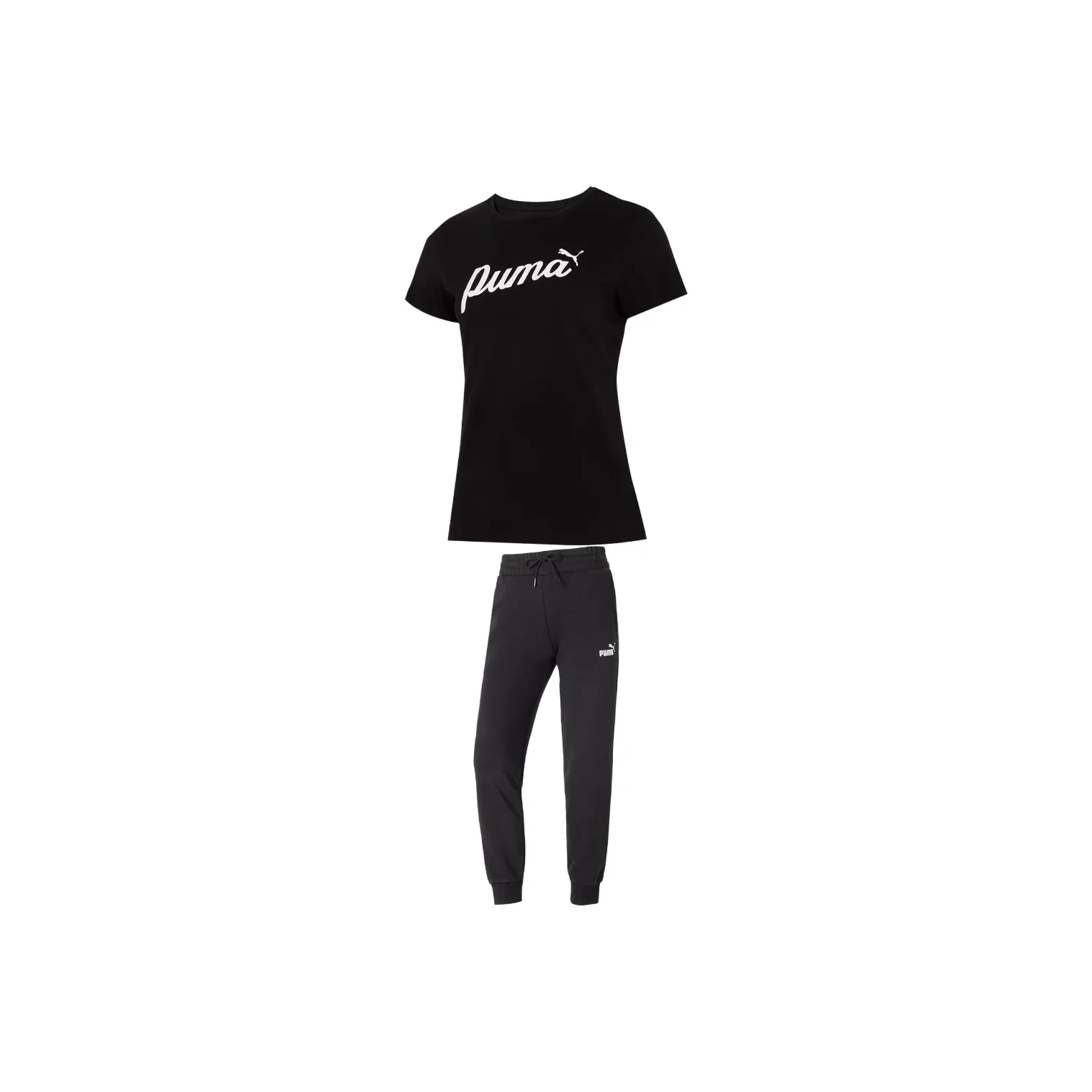 PUMA Комплект Черный Женский Повседневный Костюм