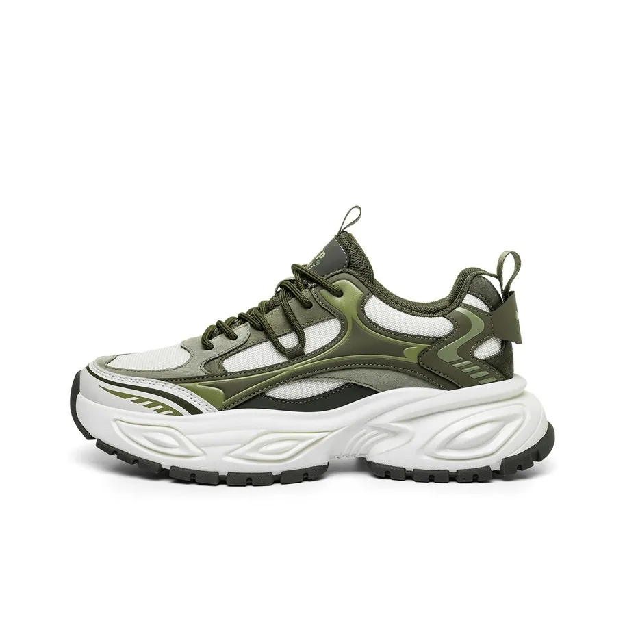 JEEP SPIRIT Leisure Collection Толстая подошва Низкие кеды Premium Texture Темный лес Зеленый ZS Мужской