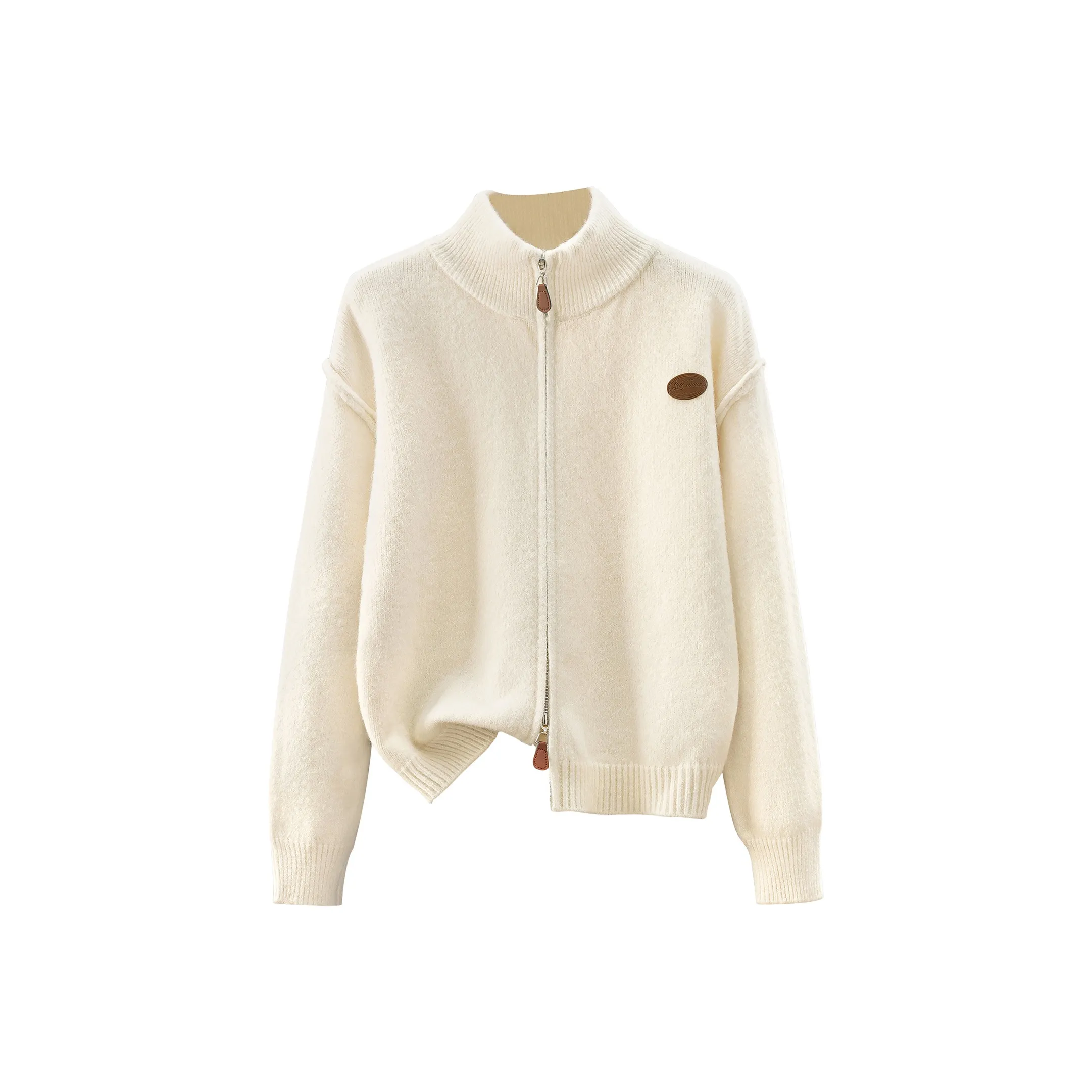 SIBAISHE Экрю Женские Свитера