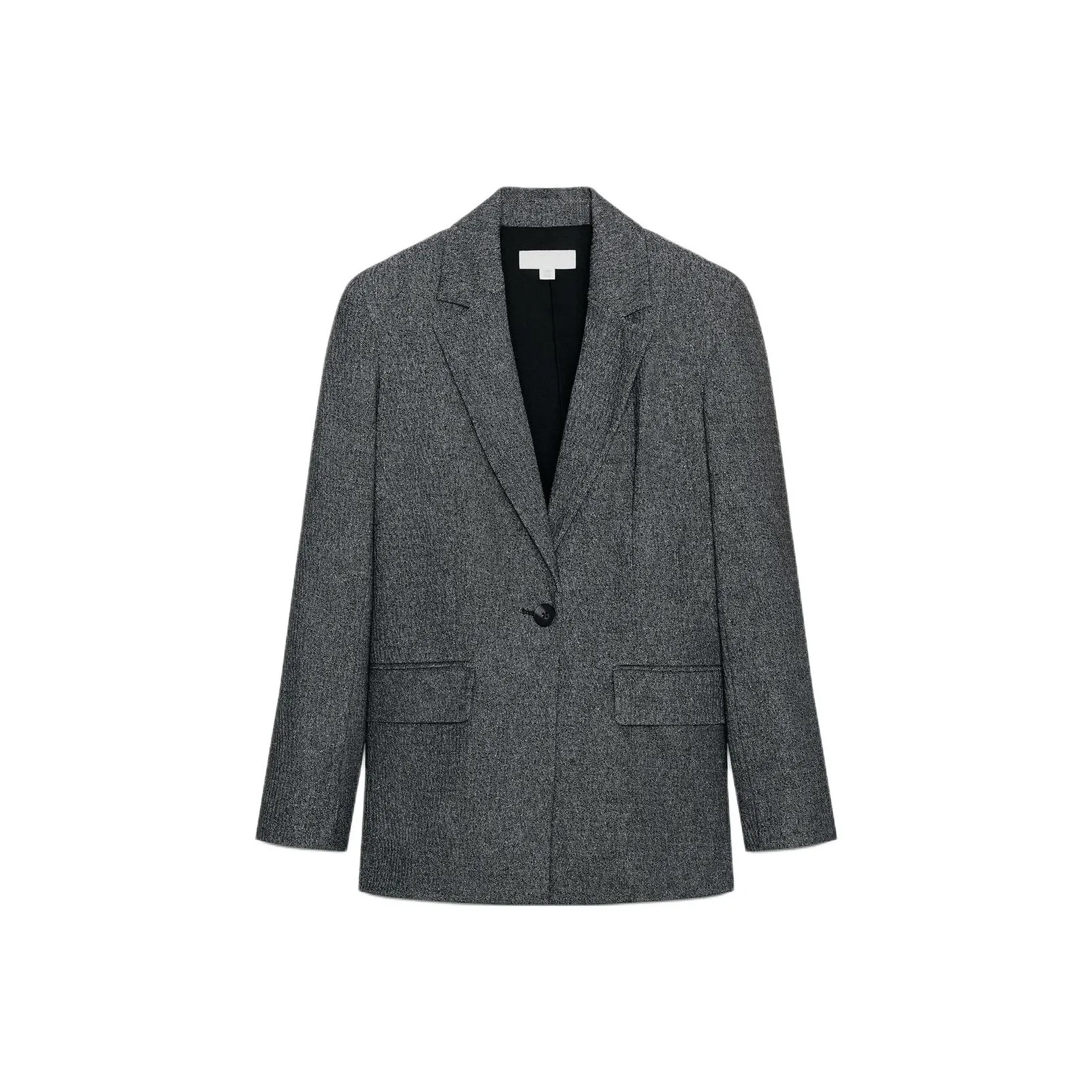 ZARA Зебра с принтом Серый Женские Деловые Костюмы