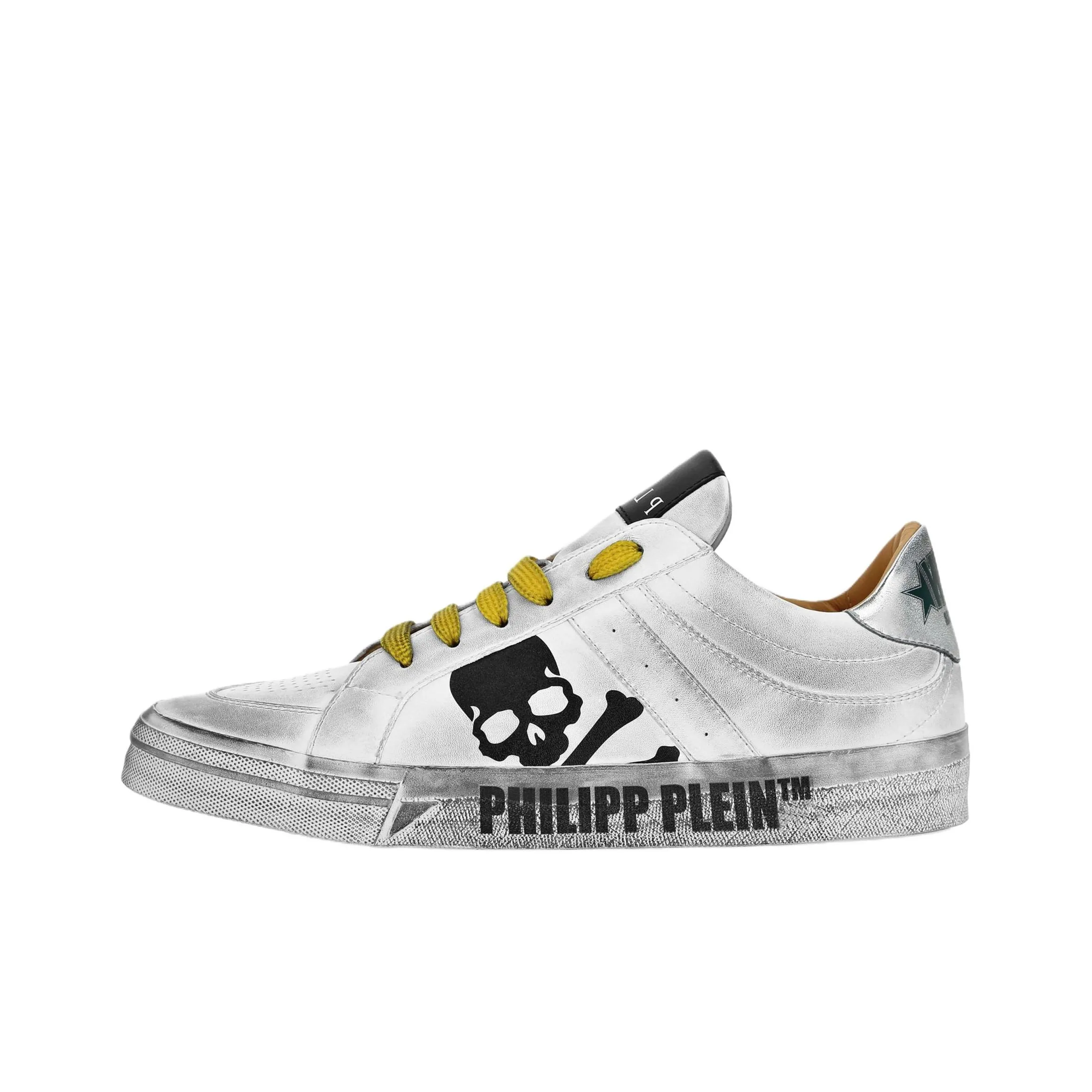 PHILIPP PLEIN Retrokickz Tm Low Топ Скейтборд Кроссовки Унисекс Серебряный