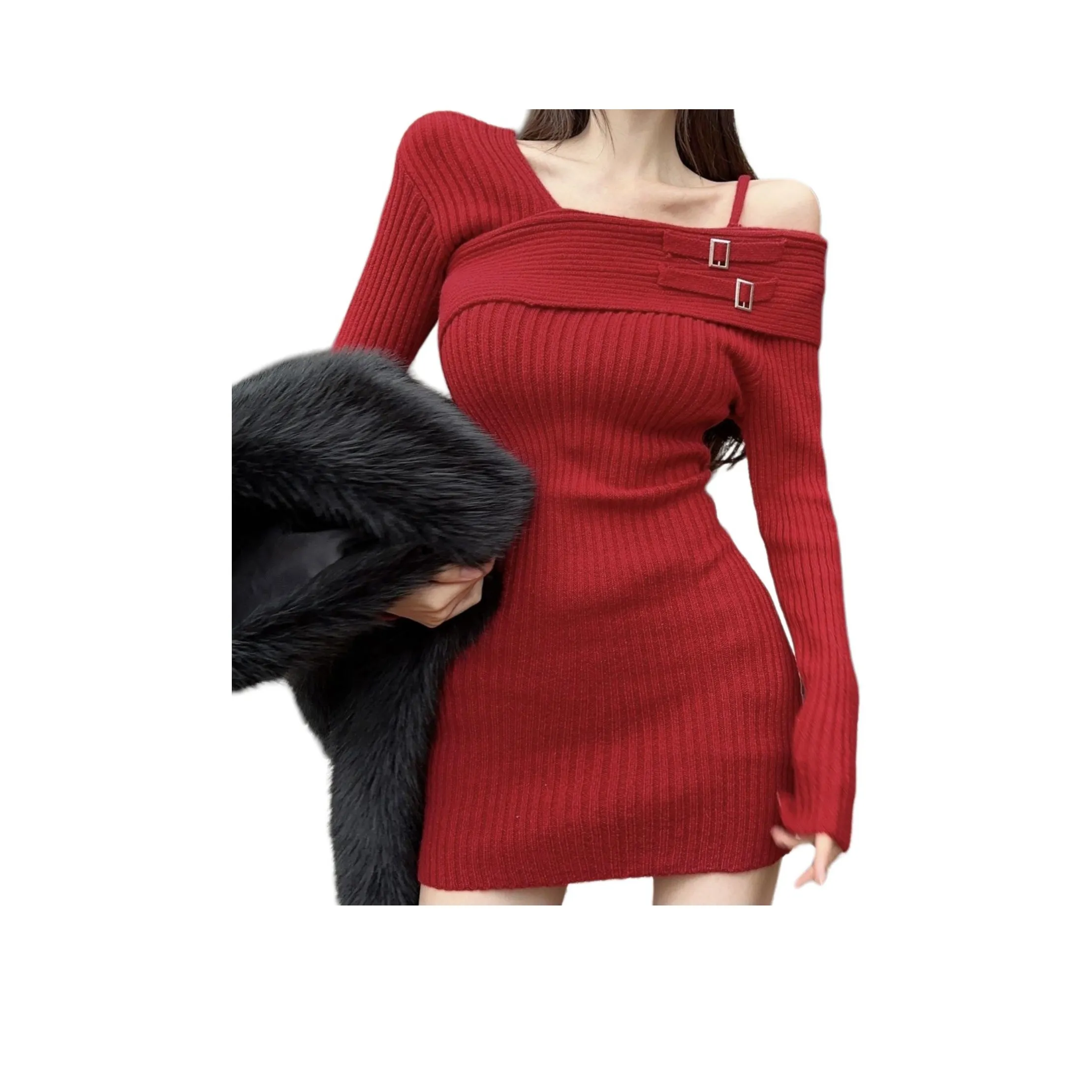 TENNE GIRL Длинное платье с длинными рукавами женское