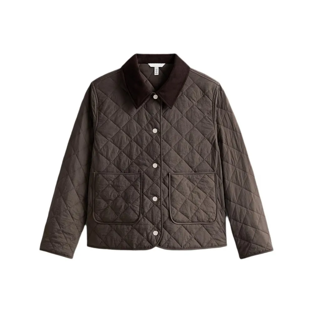 H M Кофейный Коричневый Женский Пуховик