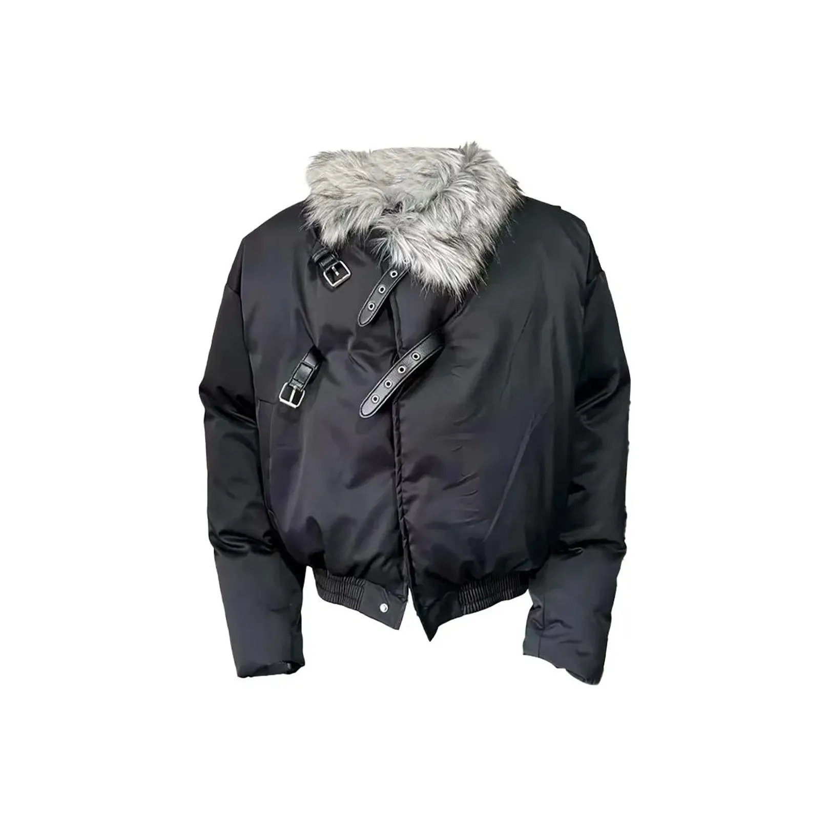 PISYPOX Черный Глянцевый Унисекс Пуховики