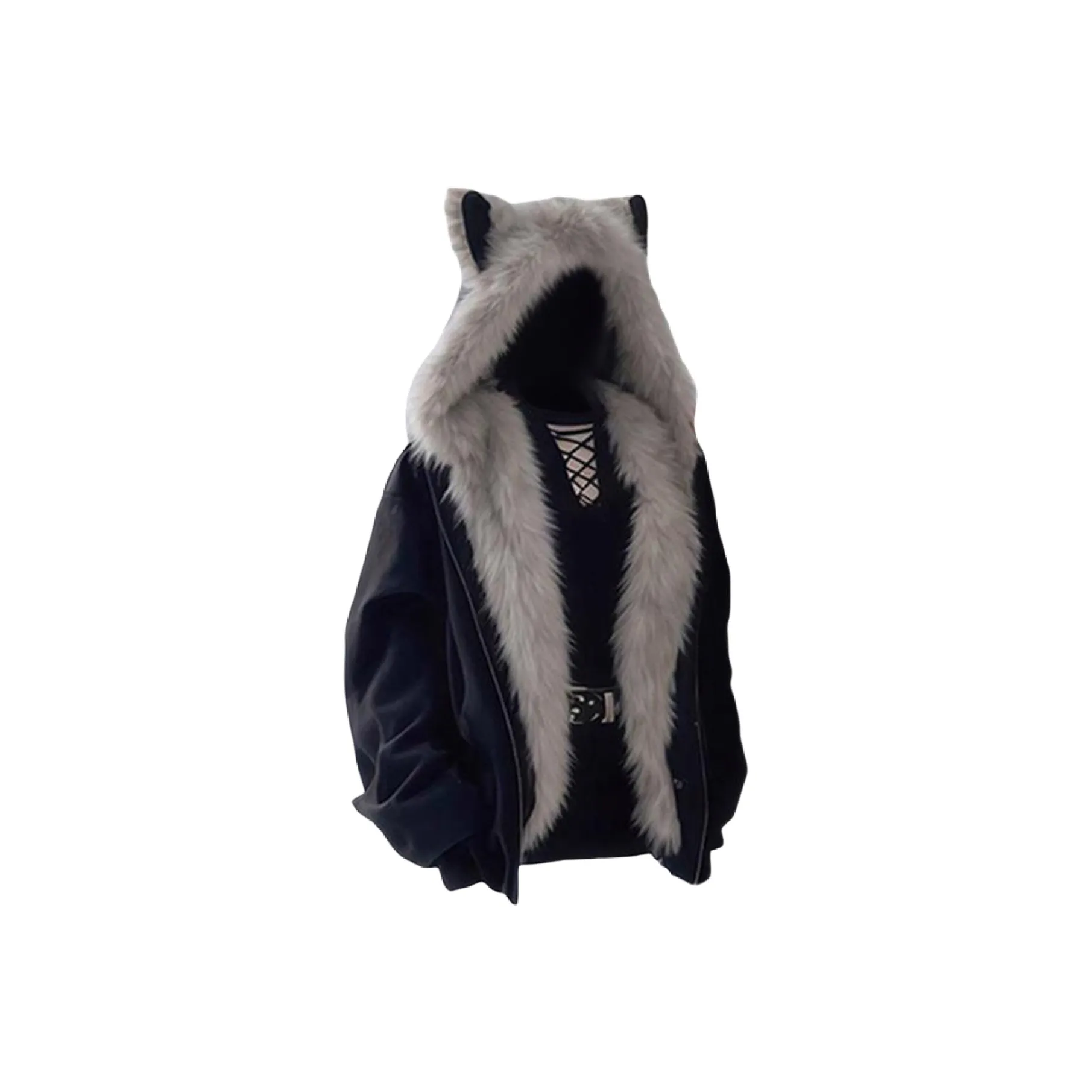 XUBAIHUO Черный Желтый Унисекс Пуховики