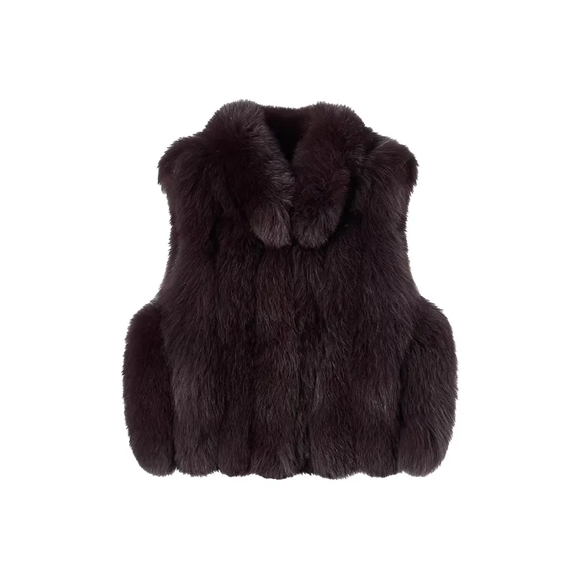 Frustration Garden Бархат Жилет Высокое качество Женские Меховые изделия