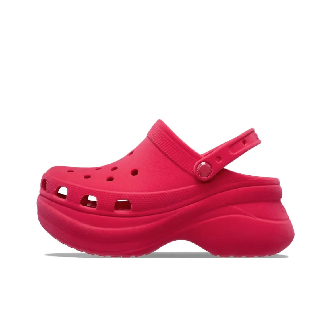 Crocs Bae Clog Бархат Сабо Женские Розово-красный