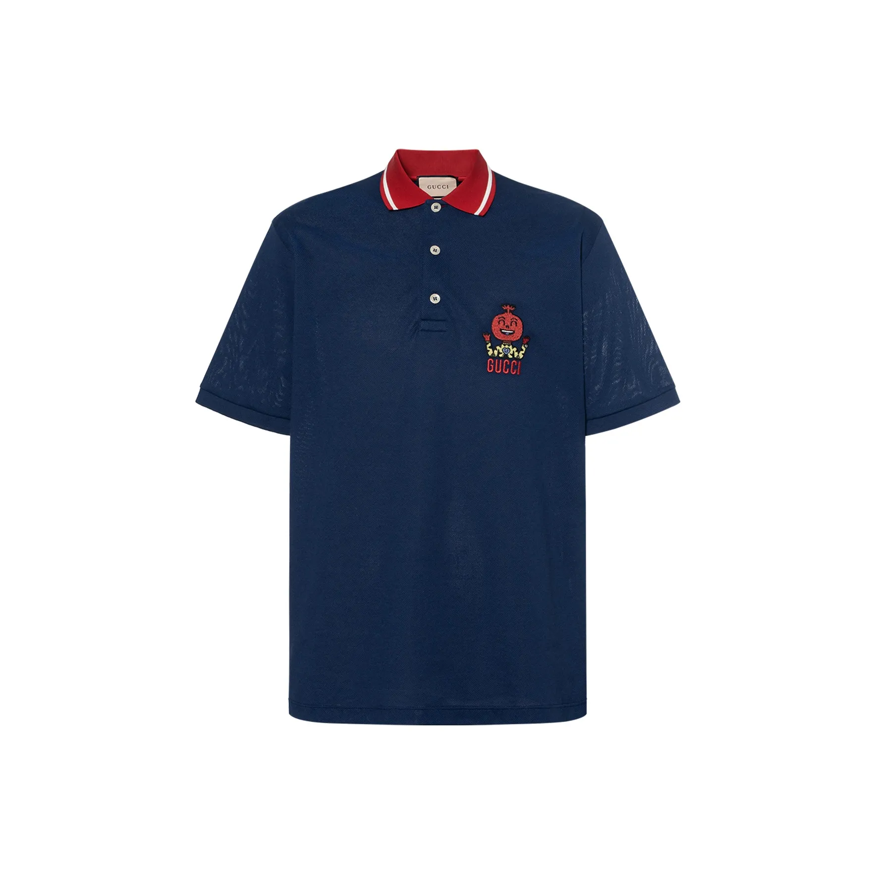 GUCCI SS22 Поло Мужское Темно-синий