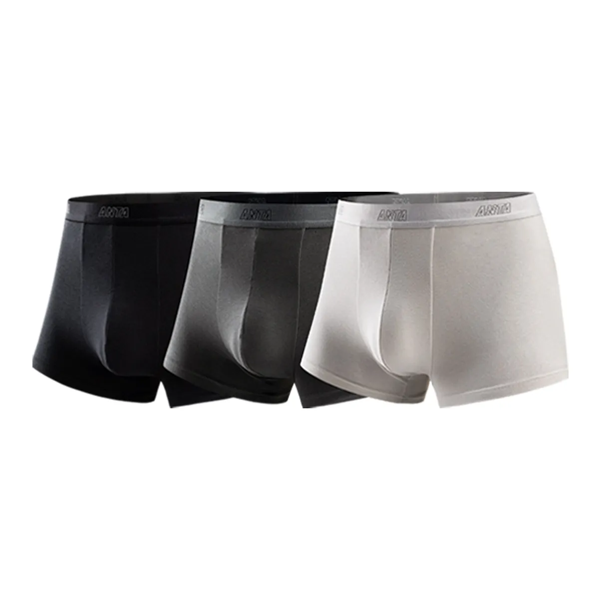 ANTA Основной Черный Темно-Серый Светло-Серый 3 Мужские Боксер-Шорты