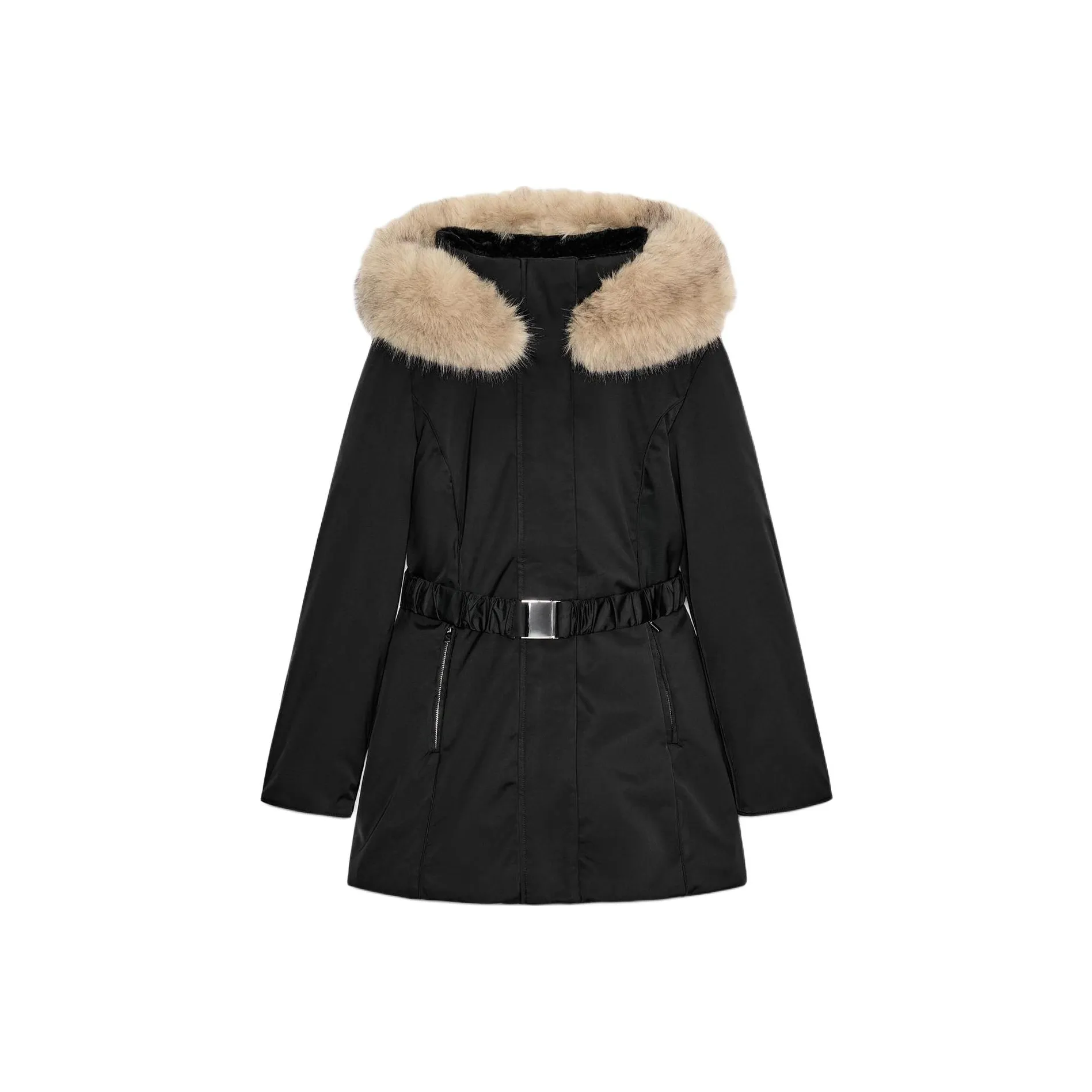 ZARA Черный Женский Пуховик