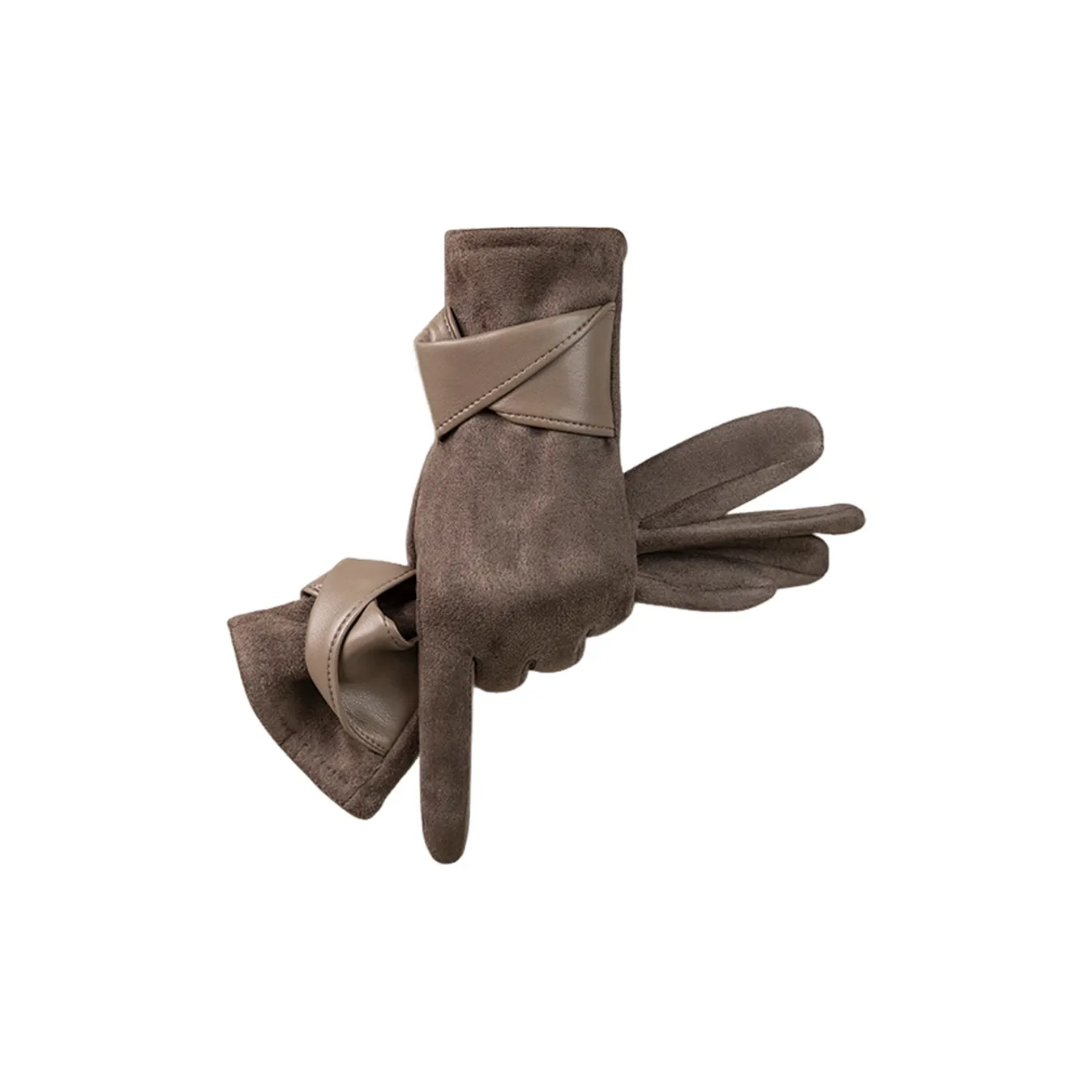 VINEY Искусственная замша Вязаные перчатки Женские