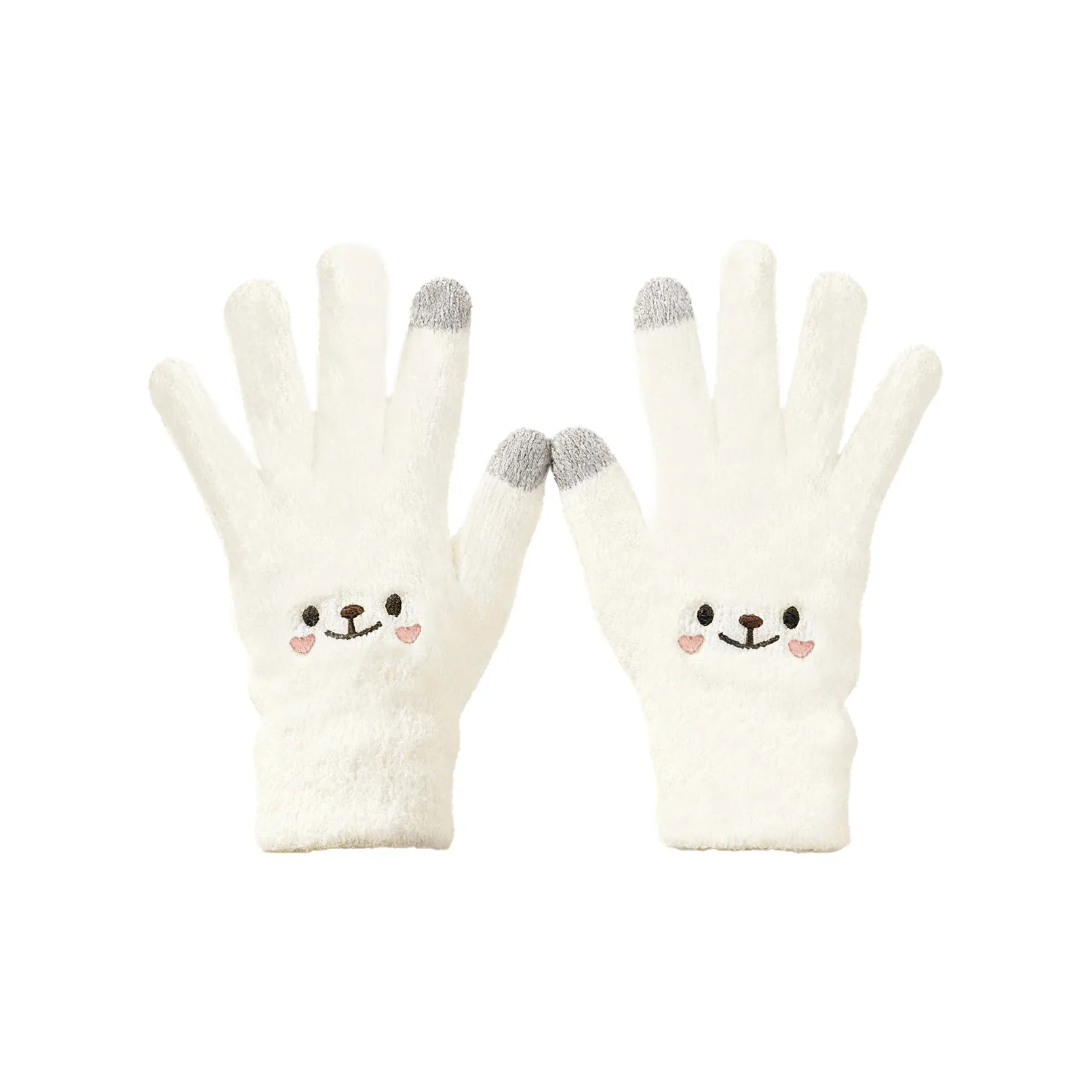 ZUOWEISHIJIA Плюшевые вязаные перчатки унисекс