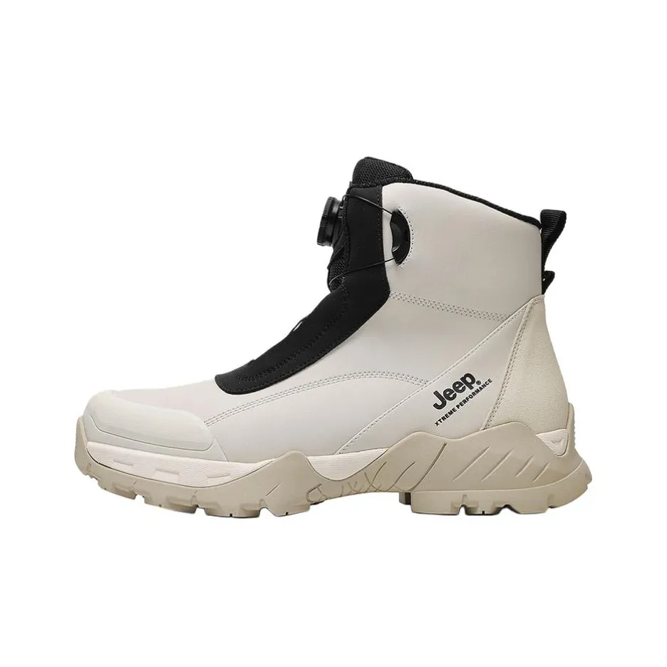 Jeep Термический Износостойкий Увеличивающий Высоту Покрытие Короткий MID Ботинки для снега Мужские