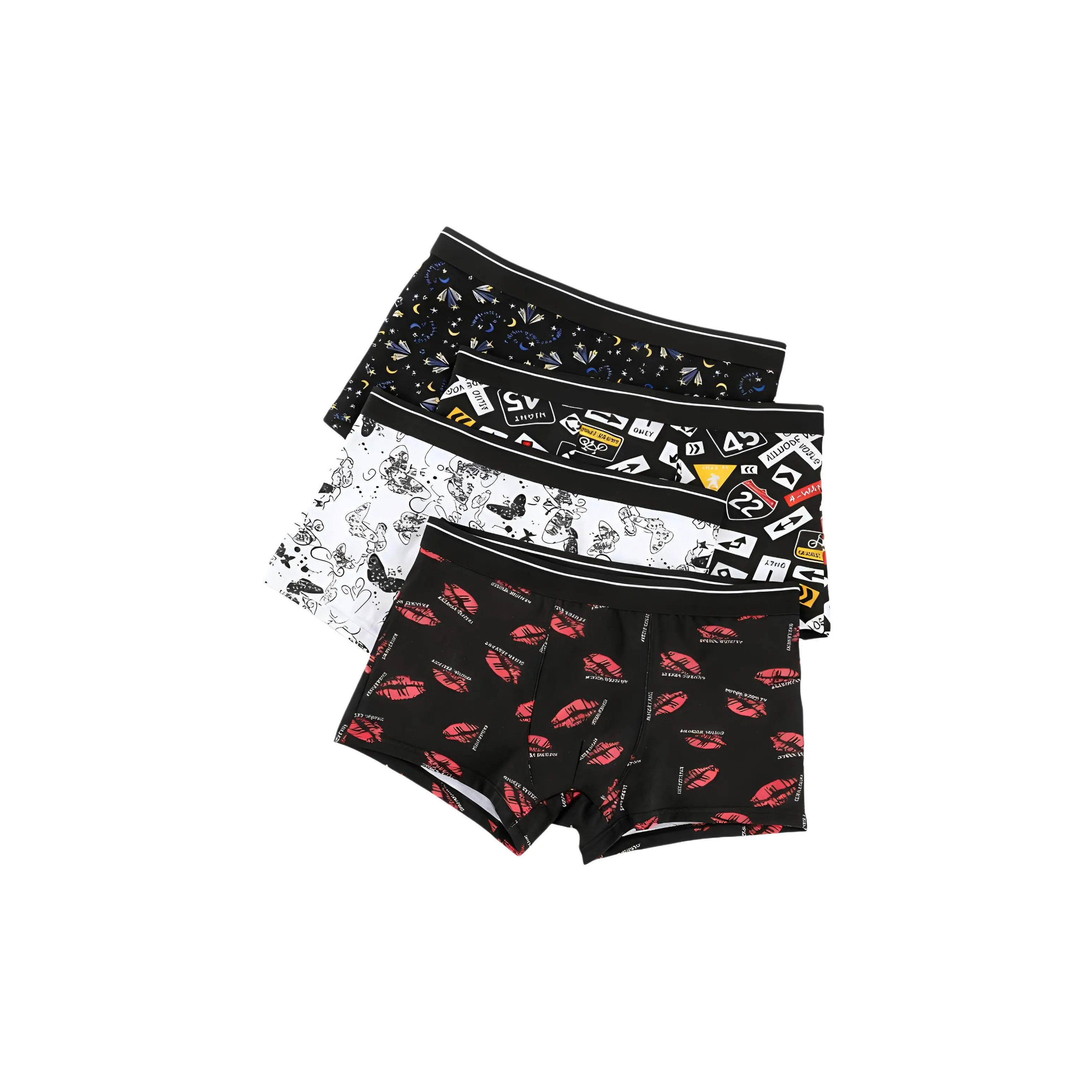 Lanza [4 пачки] Смешанные цвета Мужские боксер-шорты