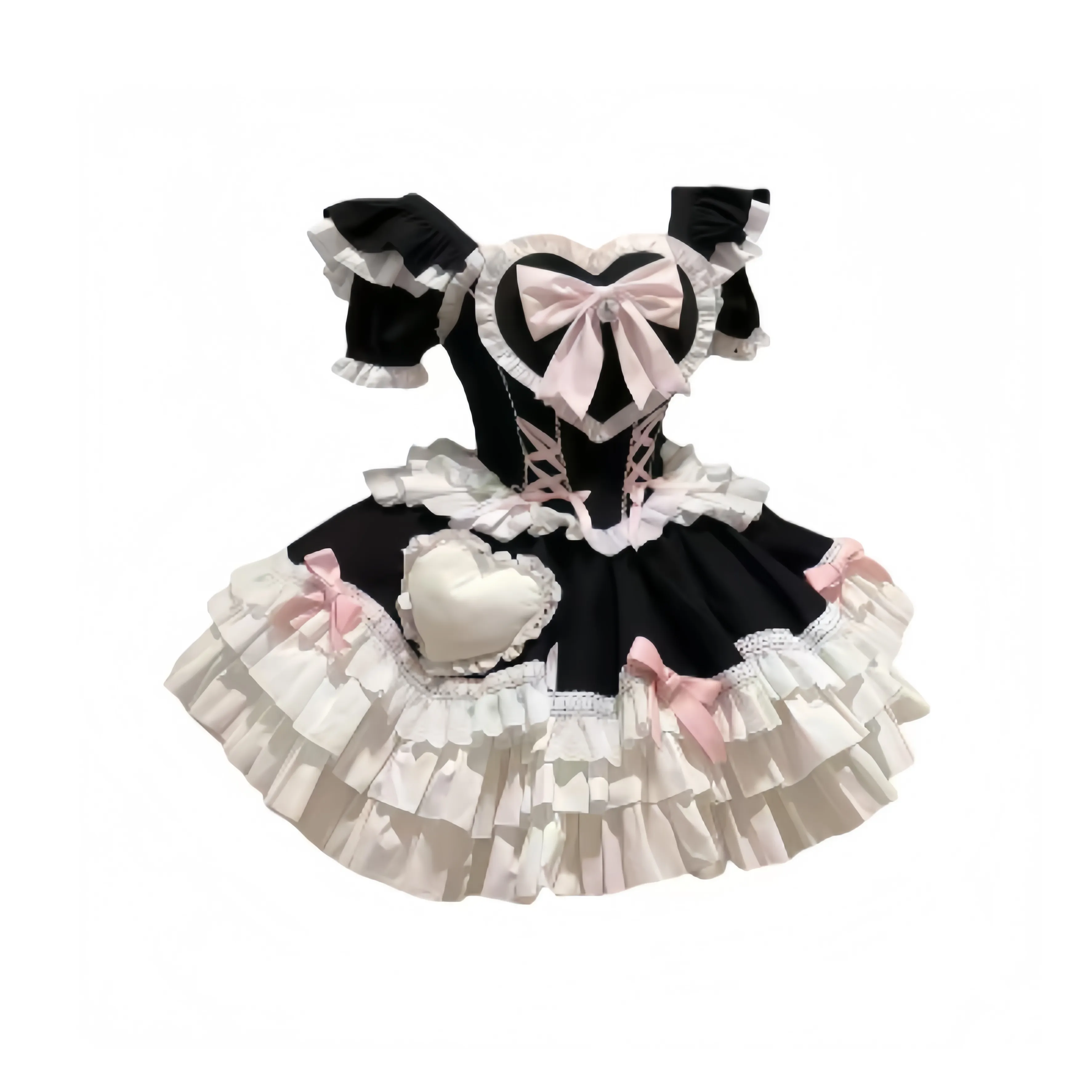 DTLUI Черные Женские Платья Lolita