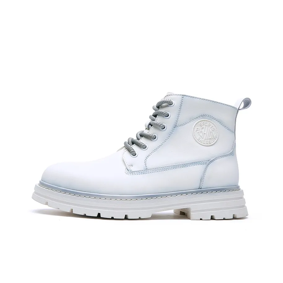 WENNAI Martin Boots White Unisex