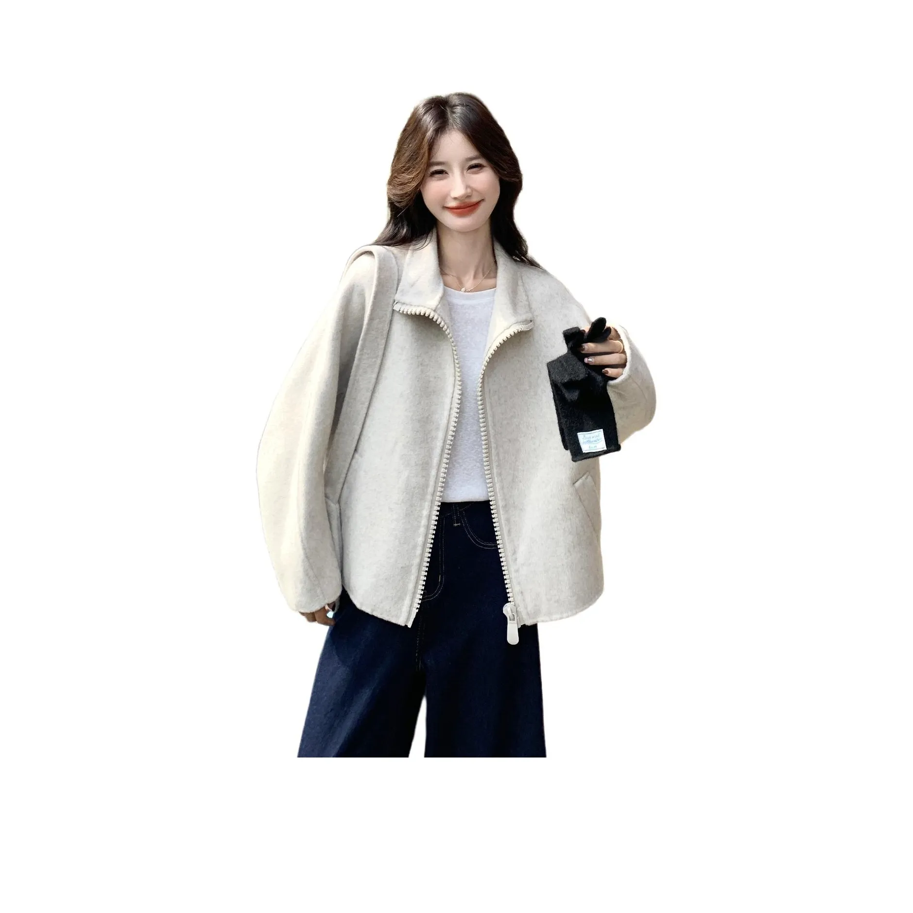 MEXICAN Экрю Женское Пальто