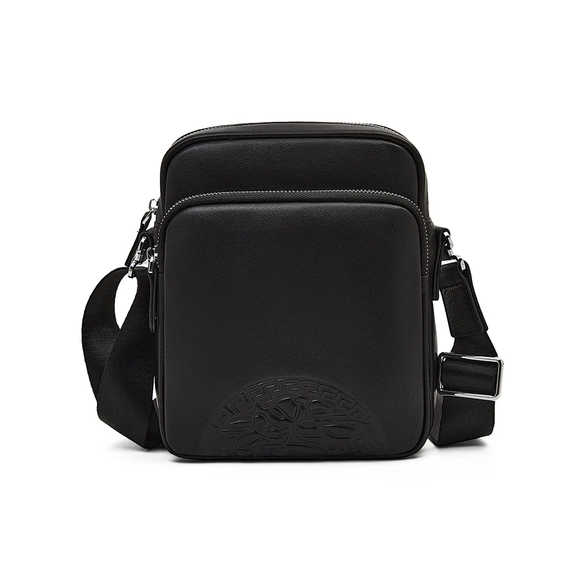 Old Man's Head Коровья кожа Сумка через плечо Стандартная Мужская Черная